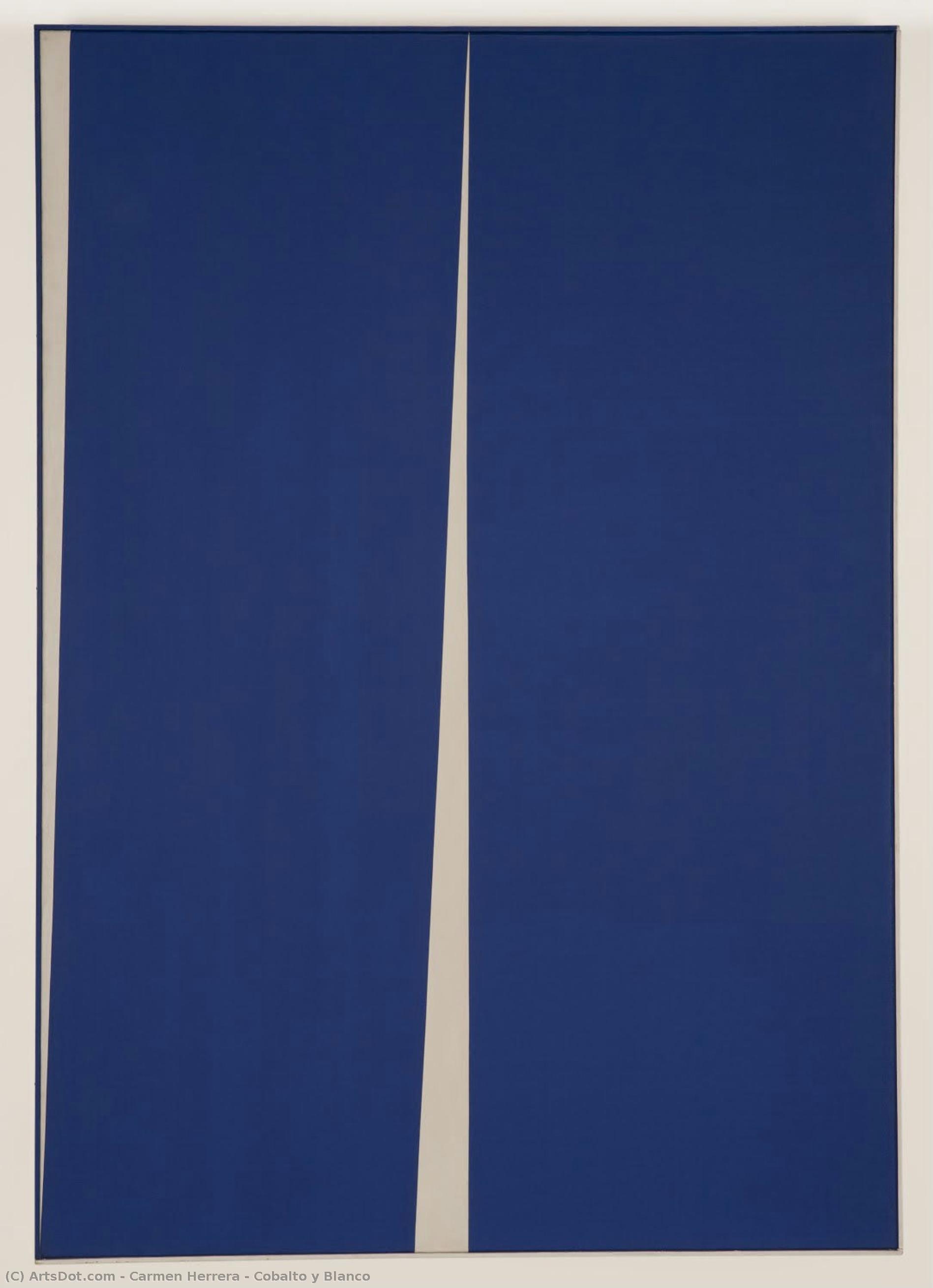 Carmen Herrera - Cobalto y Blanco
