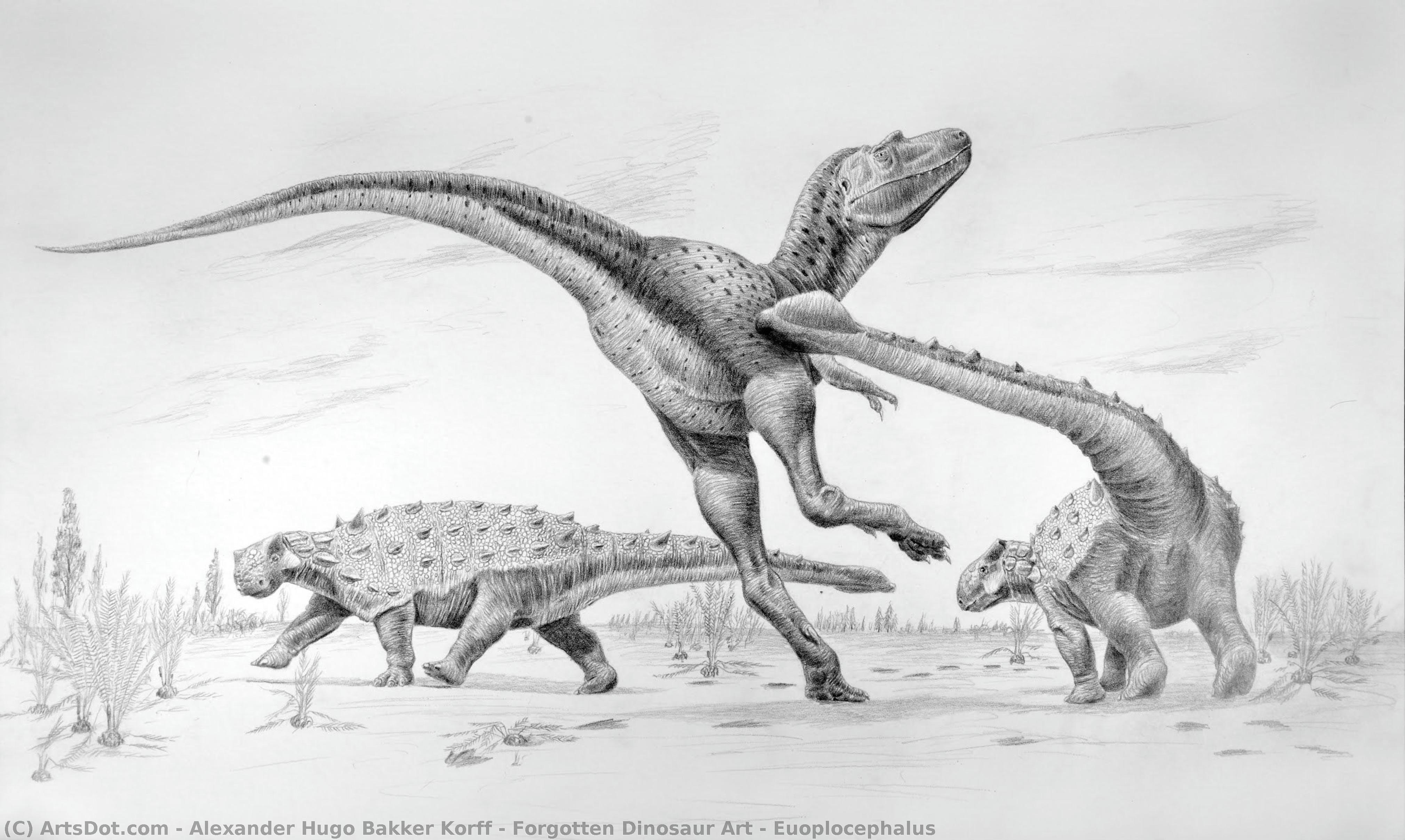 Forgotten Dinosaur Art - Euoplocephalus — Alexander Hugo Bakker Korff