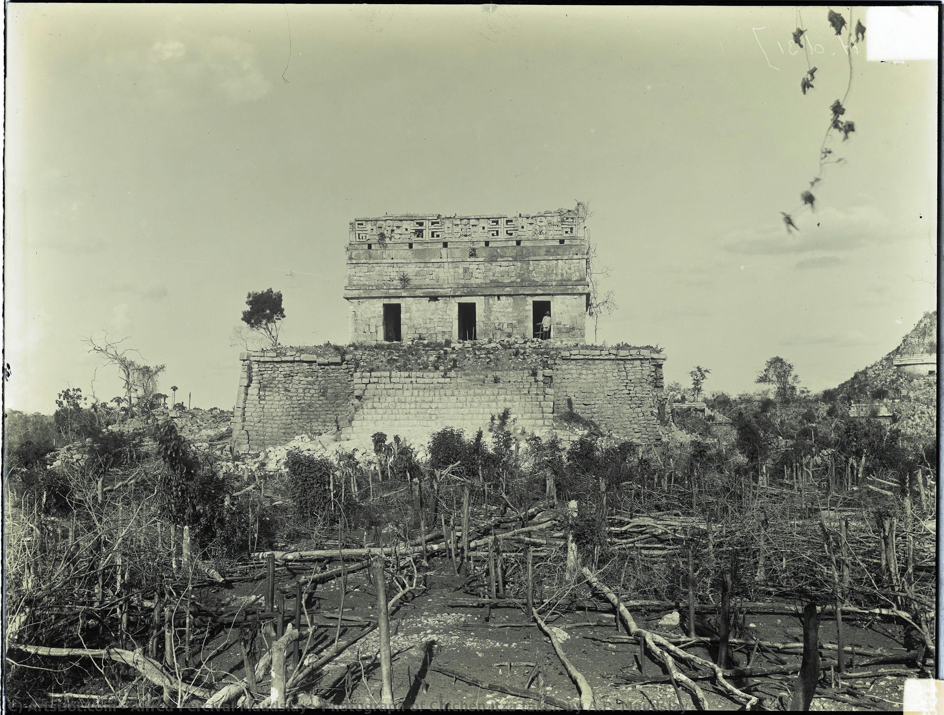 Fotografía De Chichén Itzá Tomada Por A.p. Maudslay — Alfred Percival Maudslay