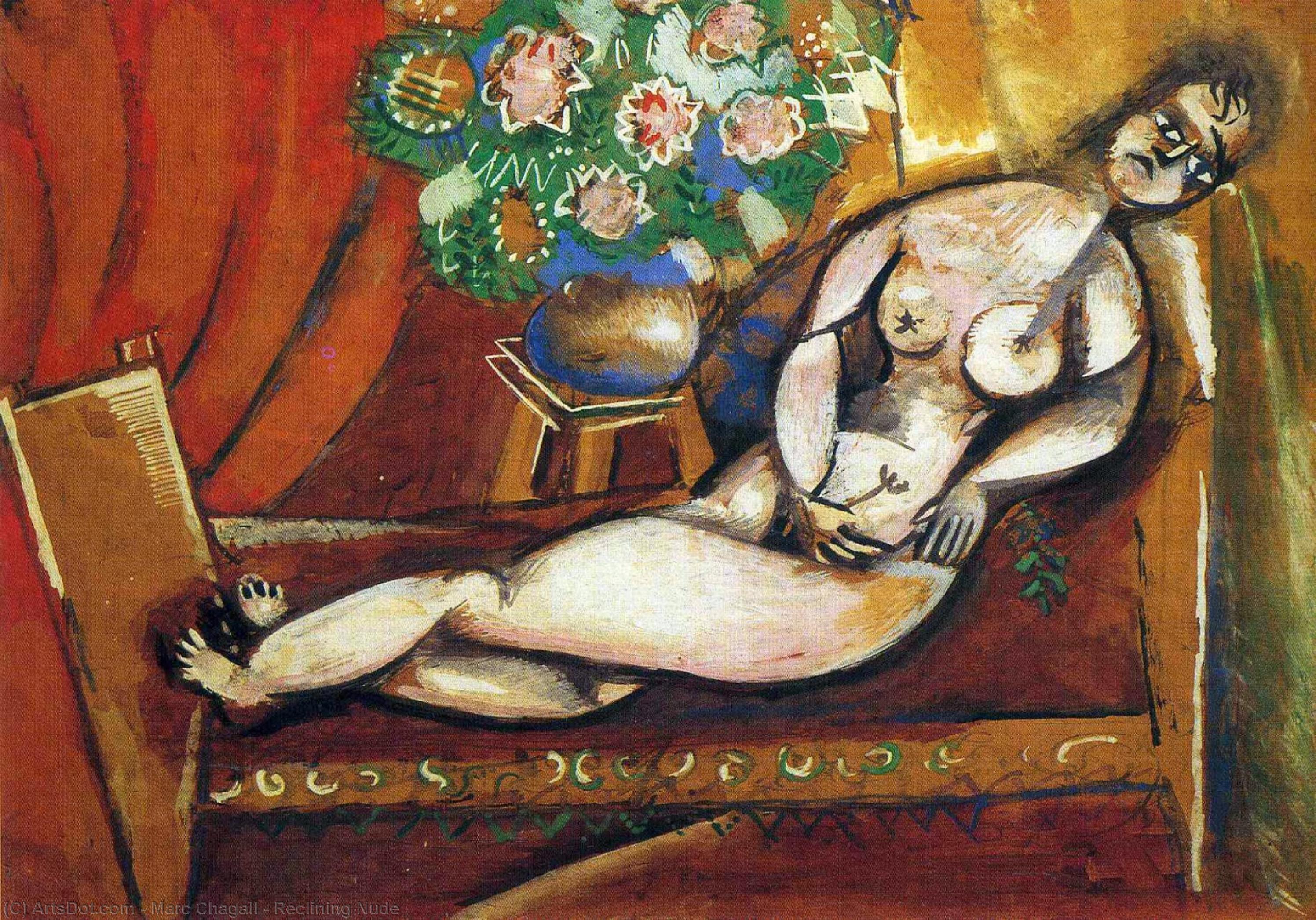 Reclining Nude — Marc Chagall