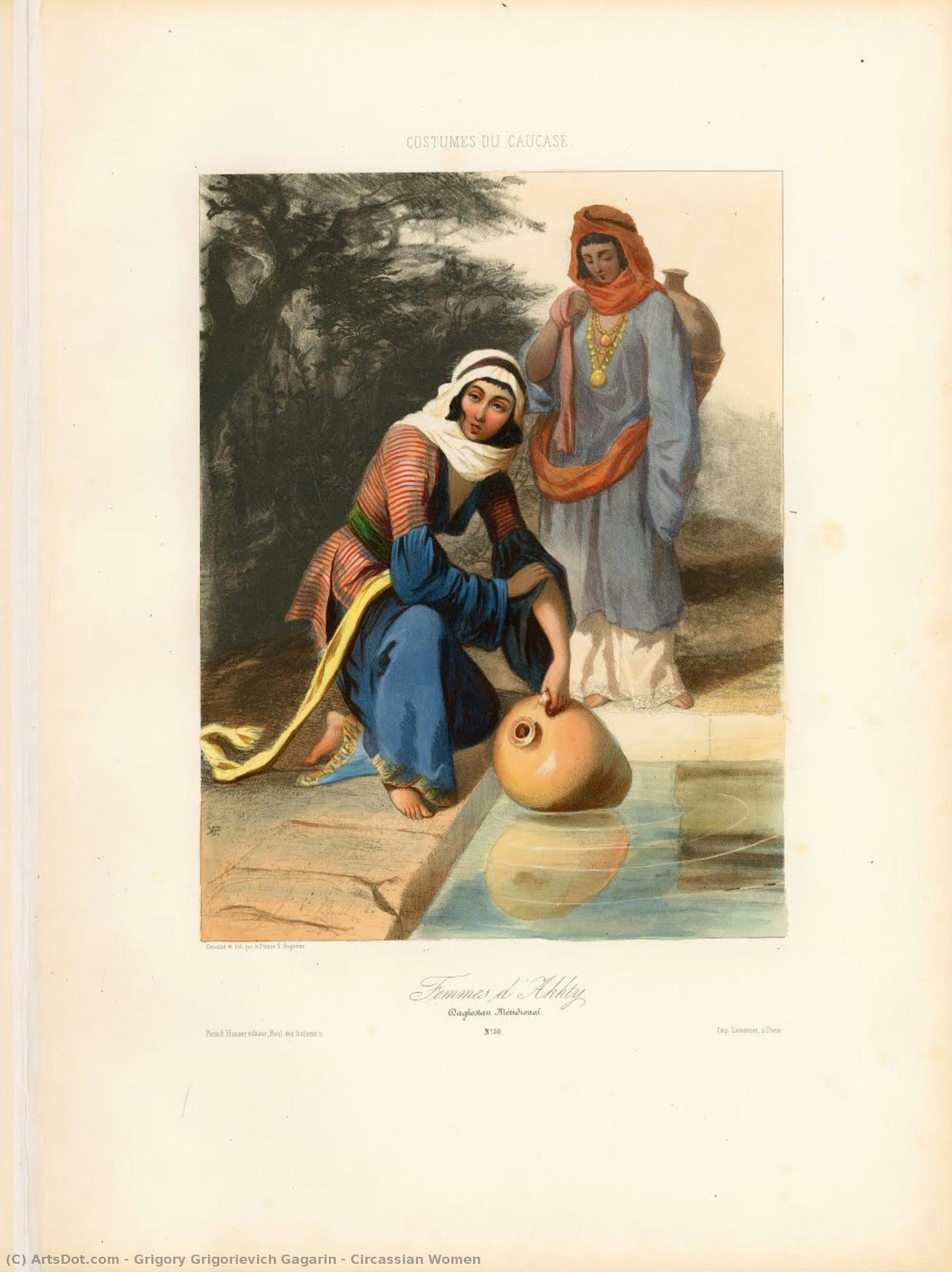 Grigory Grigorievich Gagarin - Circassian Ženy