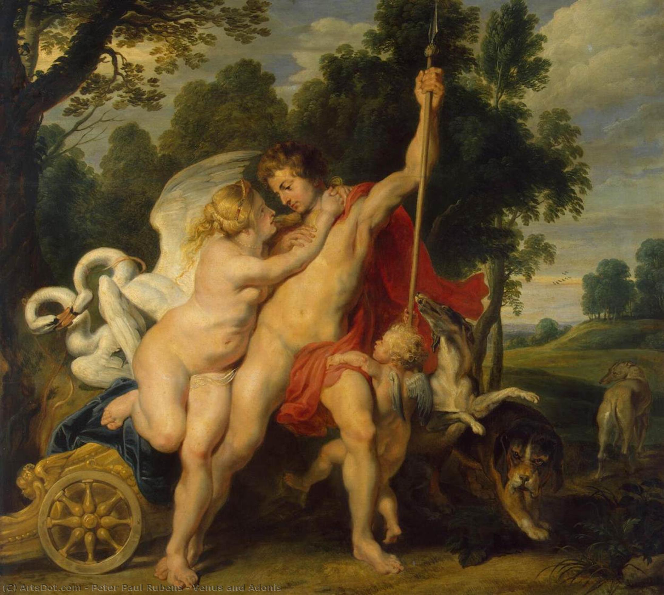 Venere E Adone — Peter Paul Rubens