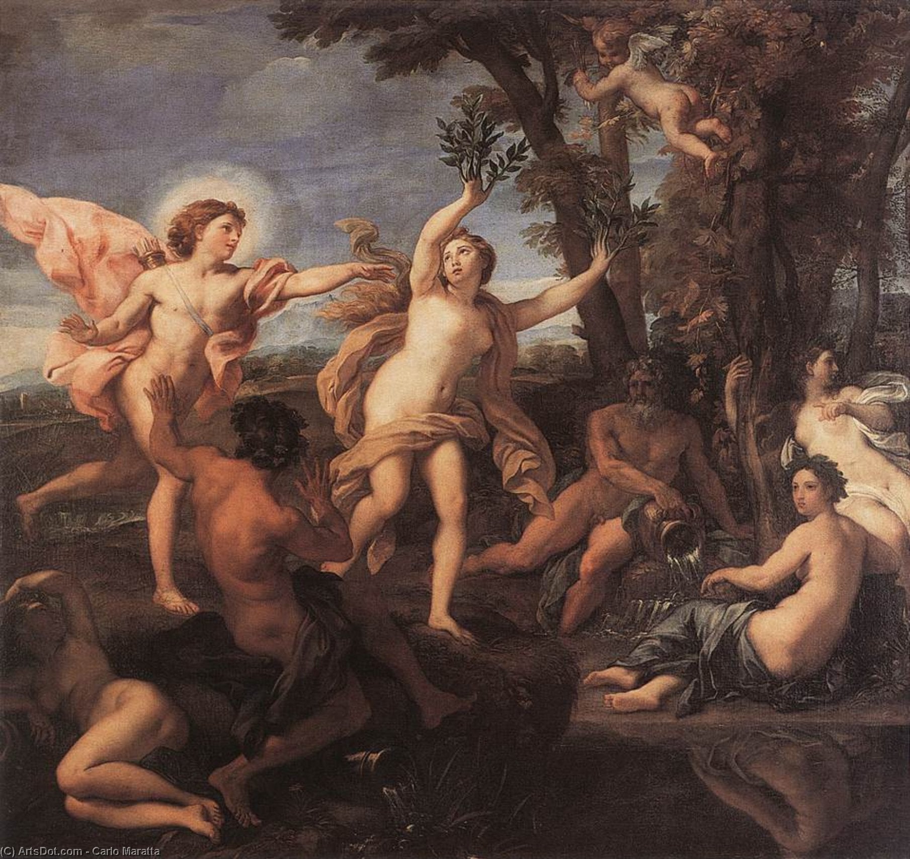 Apollo Chasing Daphne — Carlo Maratta