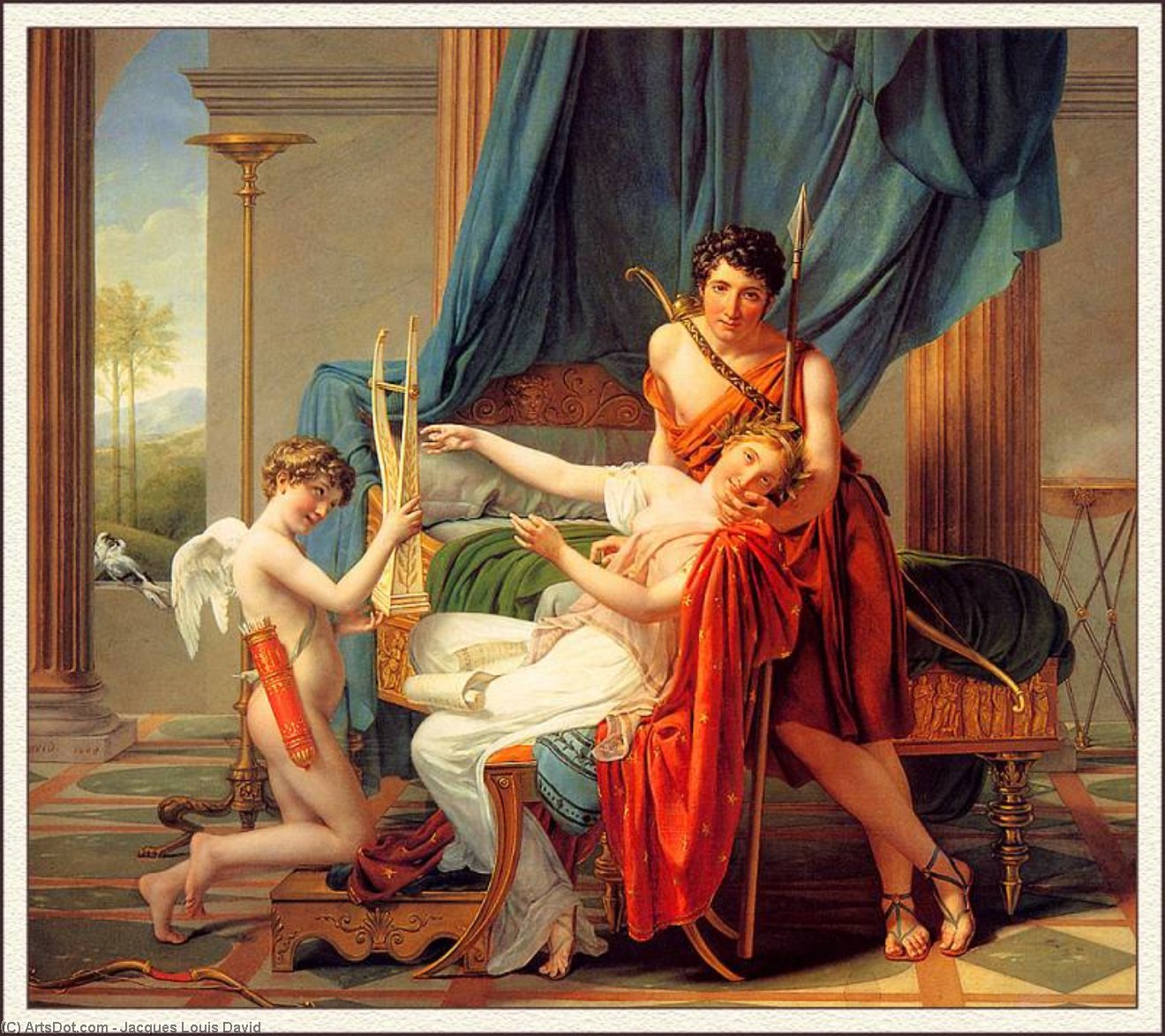 Sappho Und Phaon — Jacques-louis David