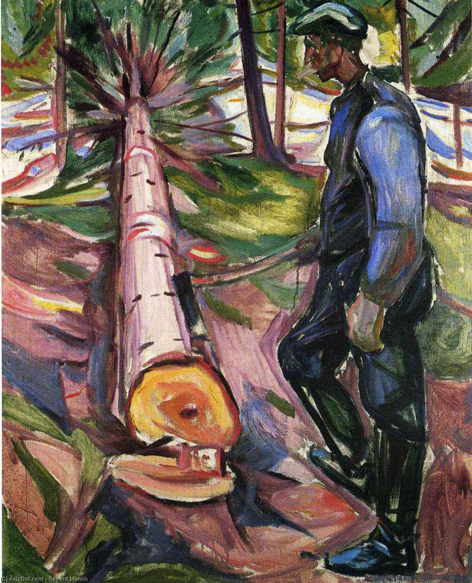 Edvard Munch - Der Holzhacker