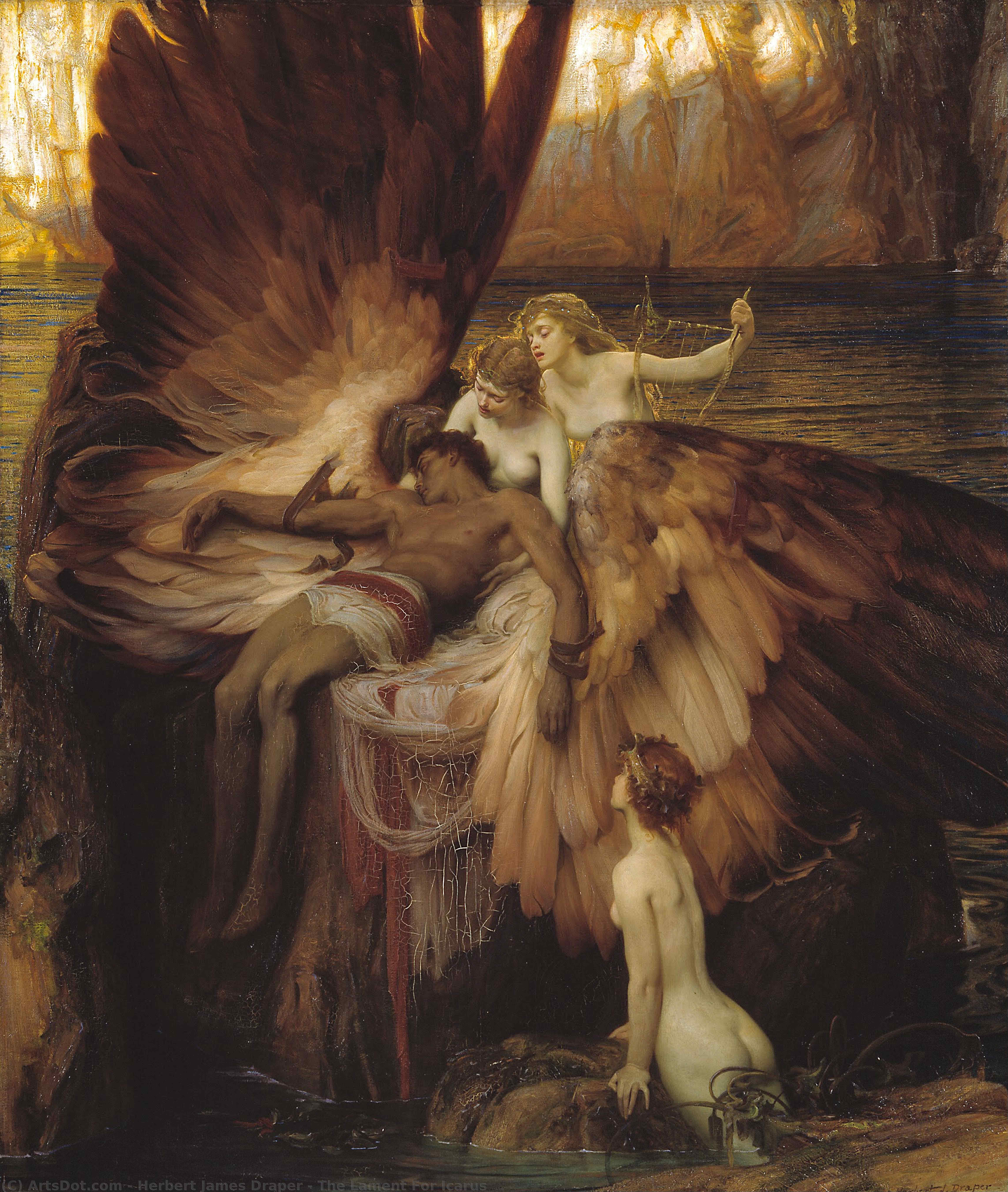 Herbert James Draper - The Lament For Icarus