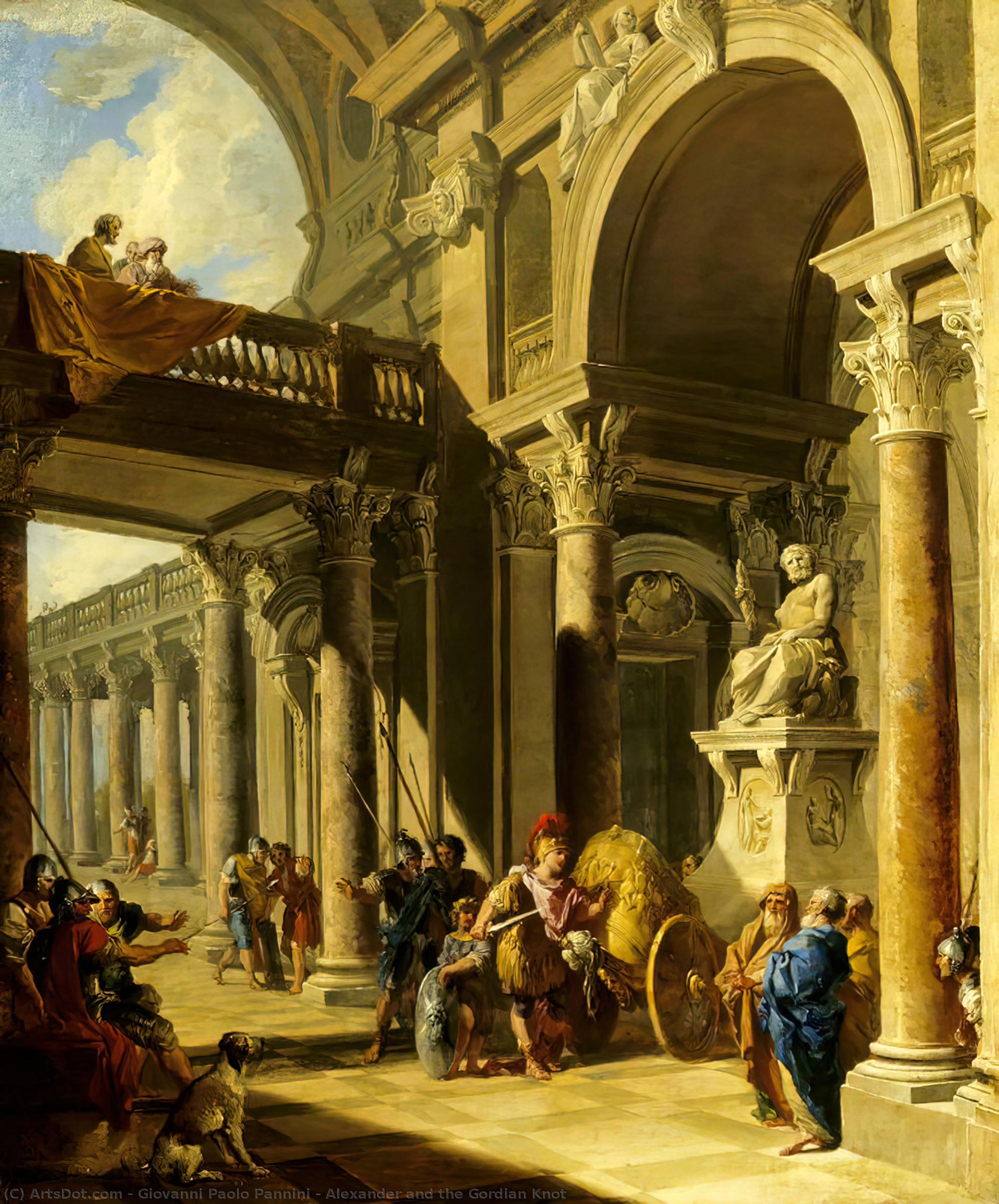 Alejandro Y El Nudo Gordiano — Giovanni Paolo Panini