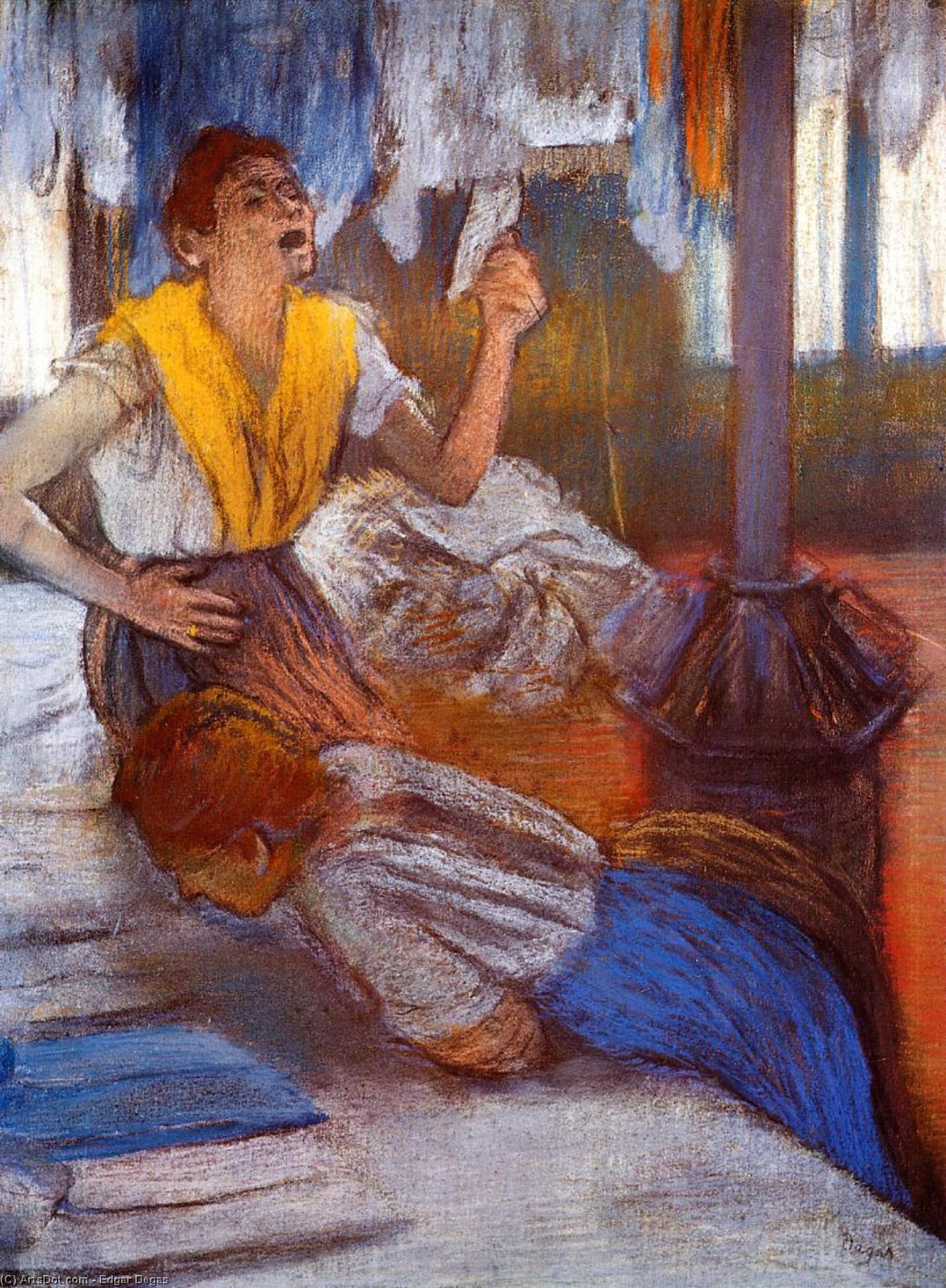 hilaire-germain-edgar degas - In a Laundry