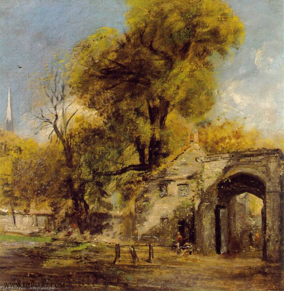 John Constable - Puerta de Harnham, Salisbury