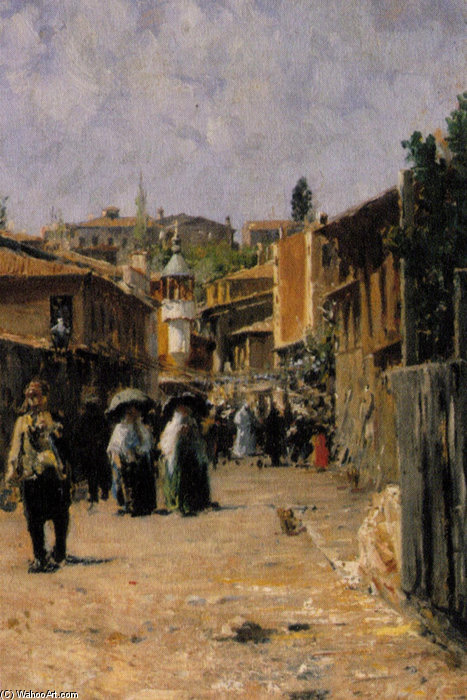 Street Scene - — Fausto Zonaro