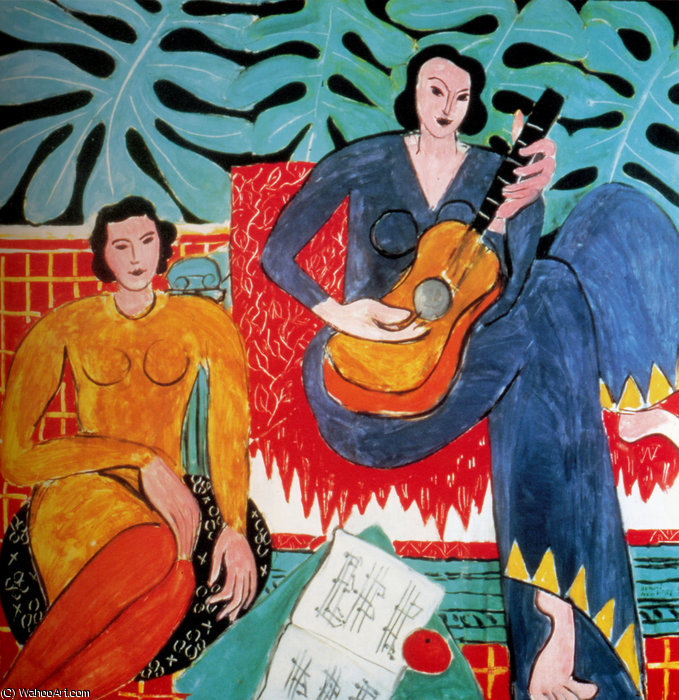 La Musique Huile Sur Toile Buffalo, Albright Knox Art Gallery — Henri Matisse