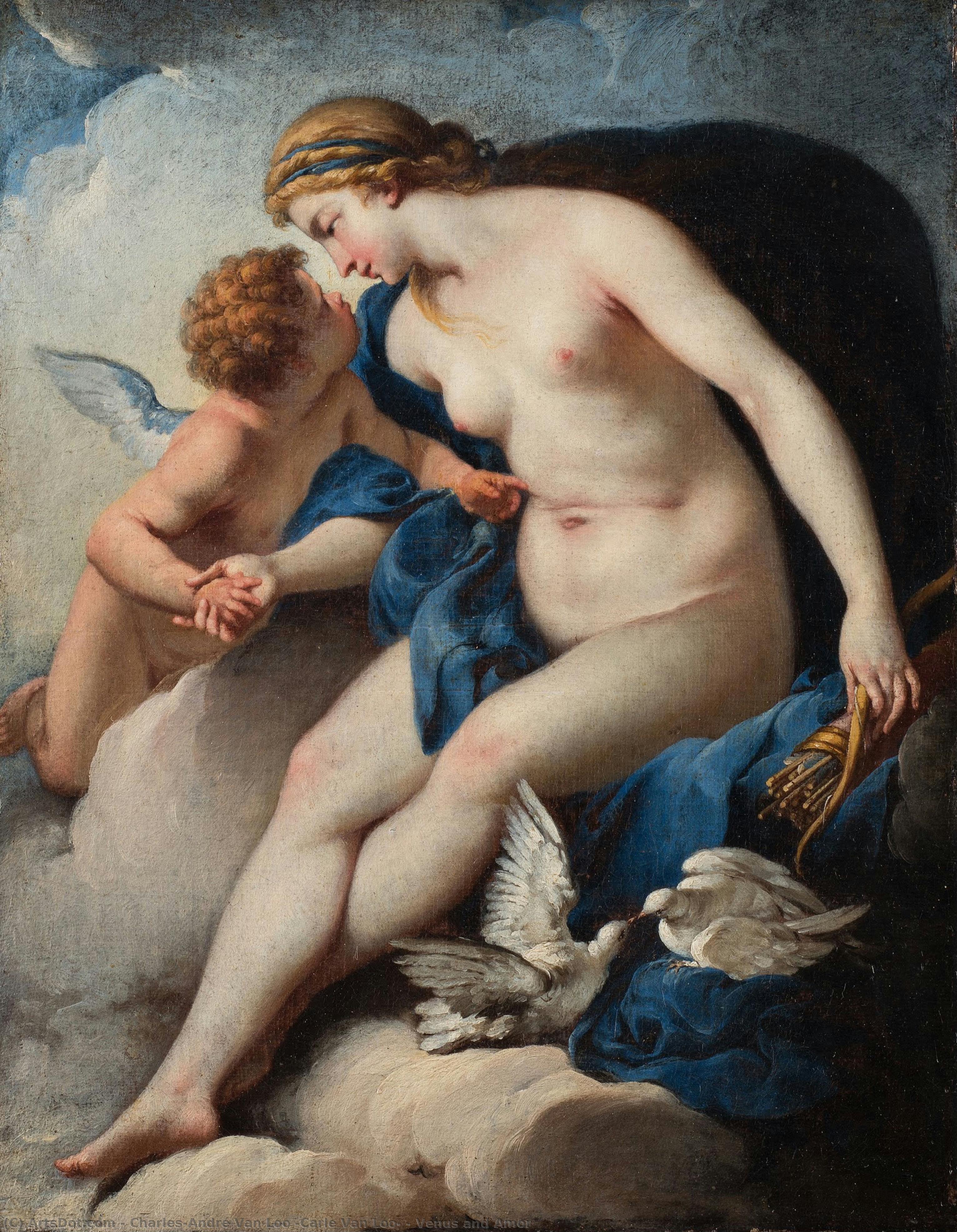 Venus And Amor — Charles André Van Loo