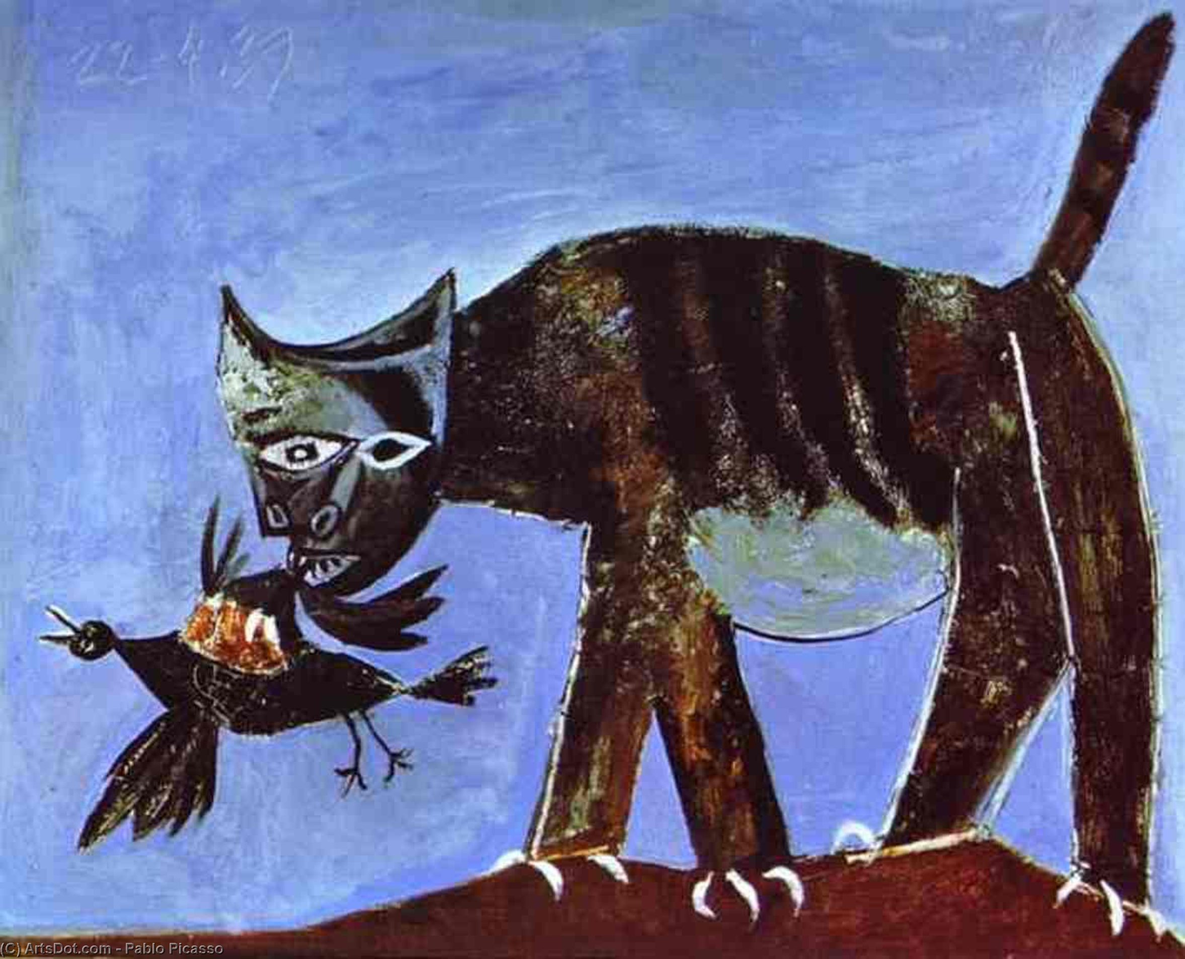 Uccello E Gatto — Pablo Picasso