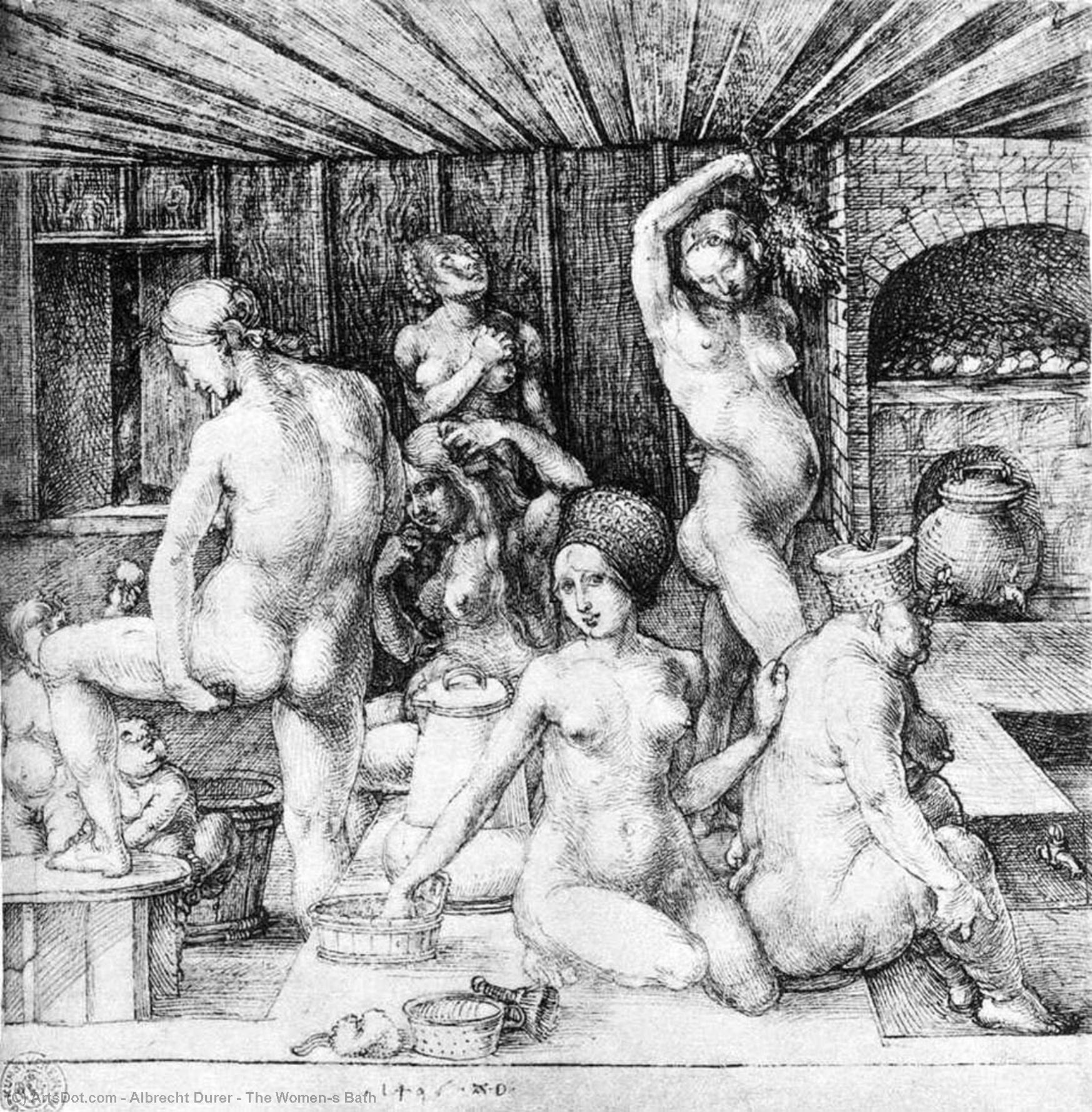 Albrecht Dürer - Ženy v Vane