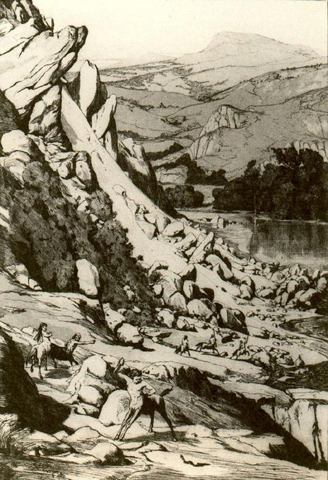 Max Klinger - Rockfall