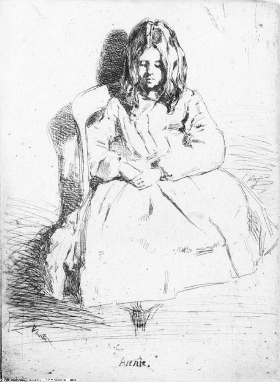 Annie Seated — James Abbott Mcneill Whistler