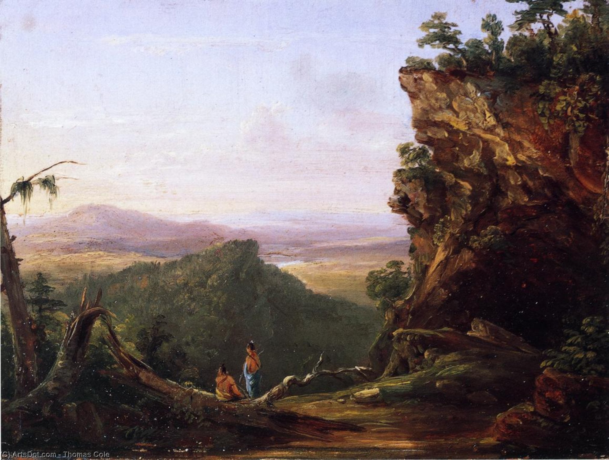 Indians Viewing Landscape — Tomáš Cole