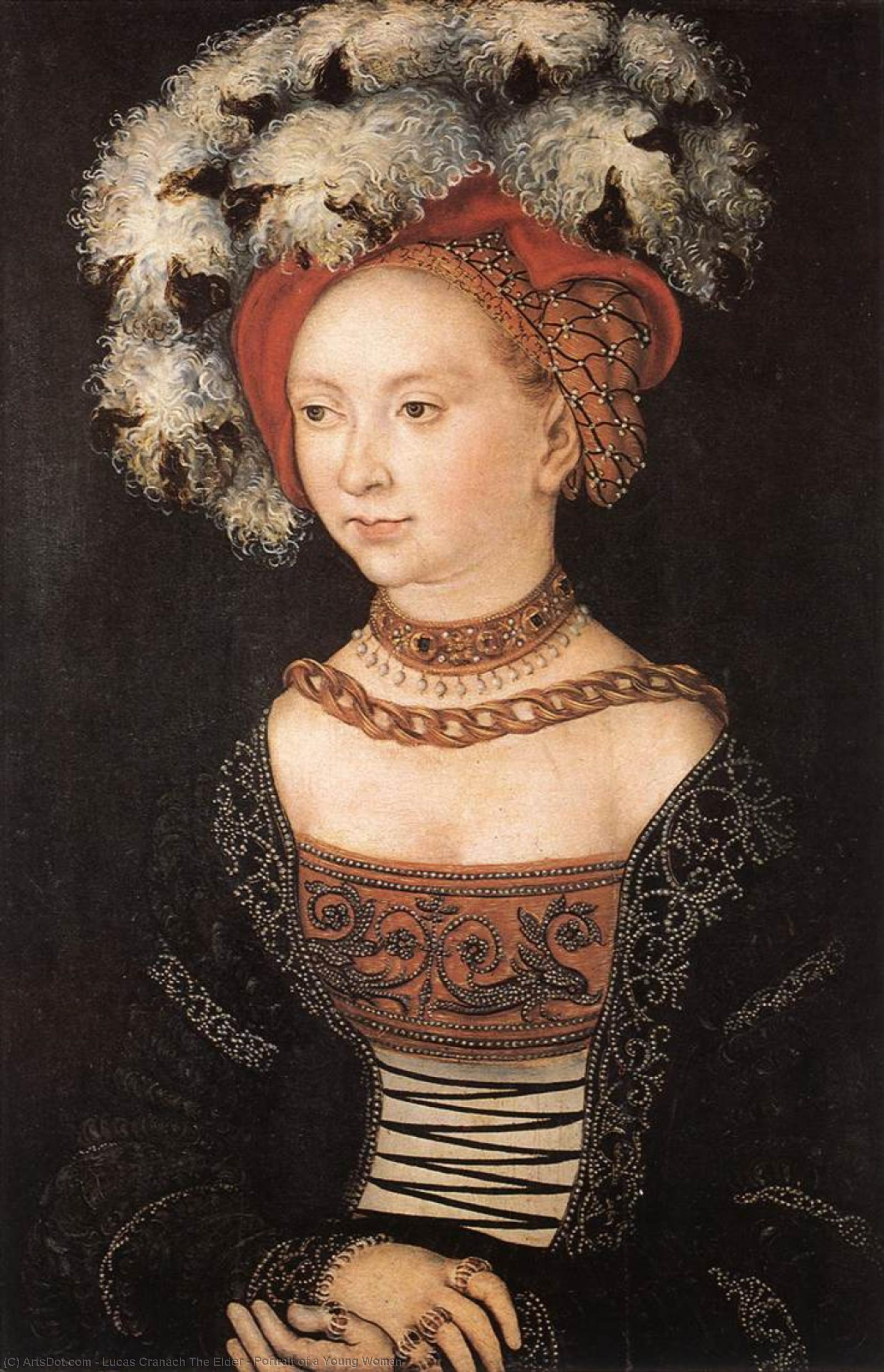 Portrait Of A Young Woman — Lucas Cranach L'ancien