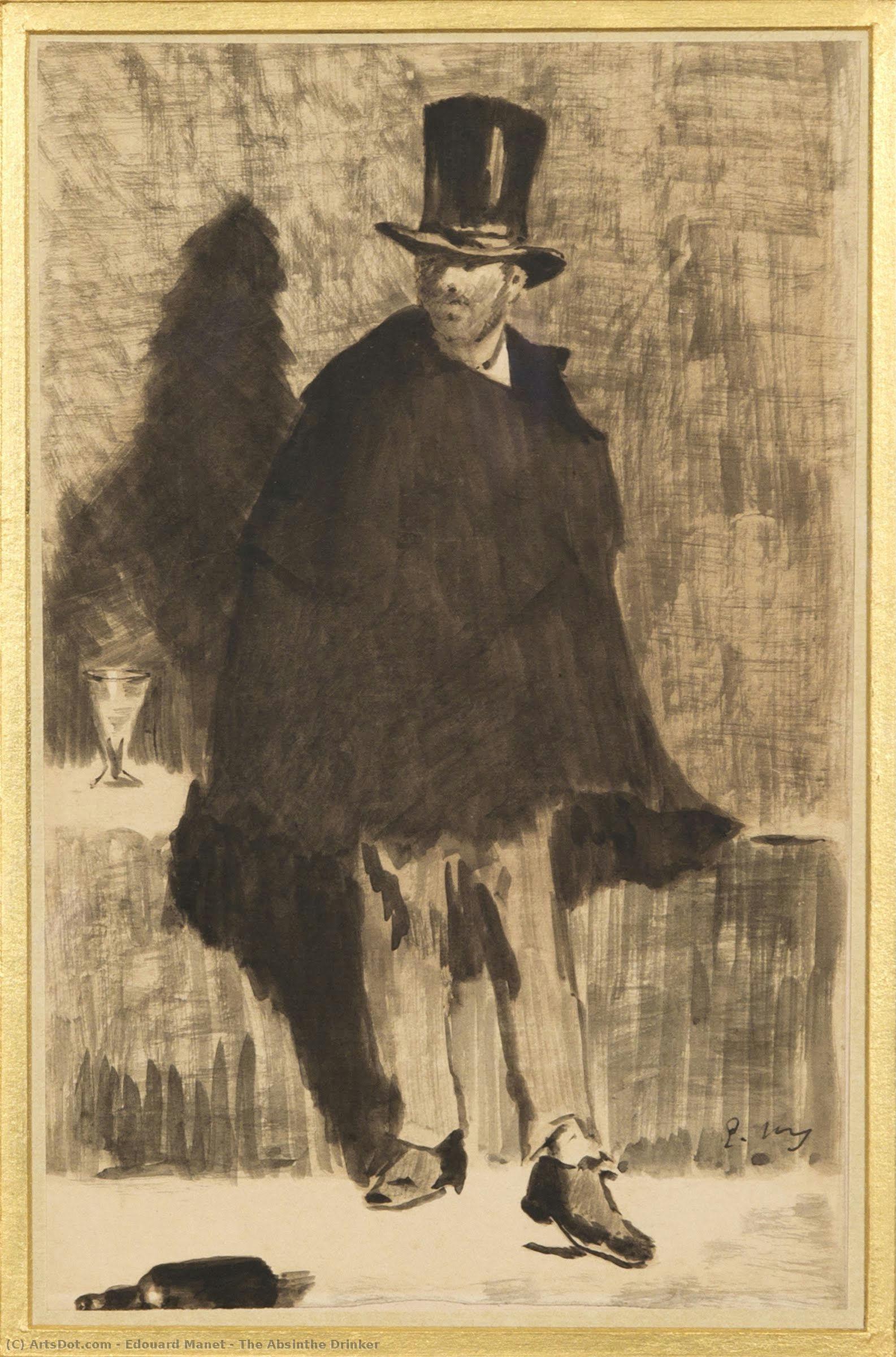 Der Absinthetrinker — Édouard Manet