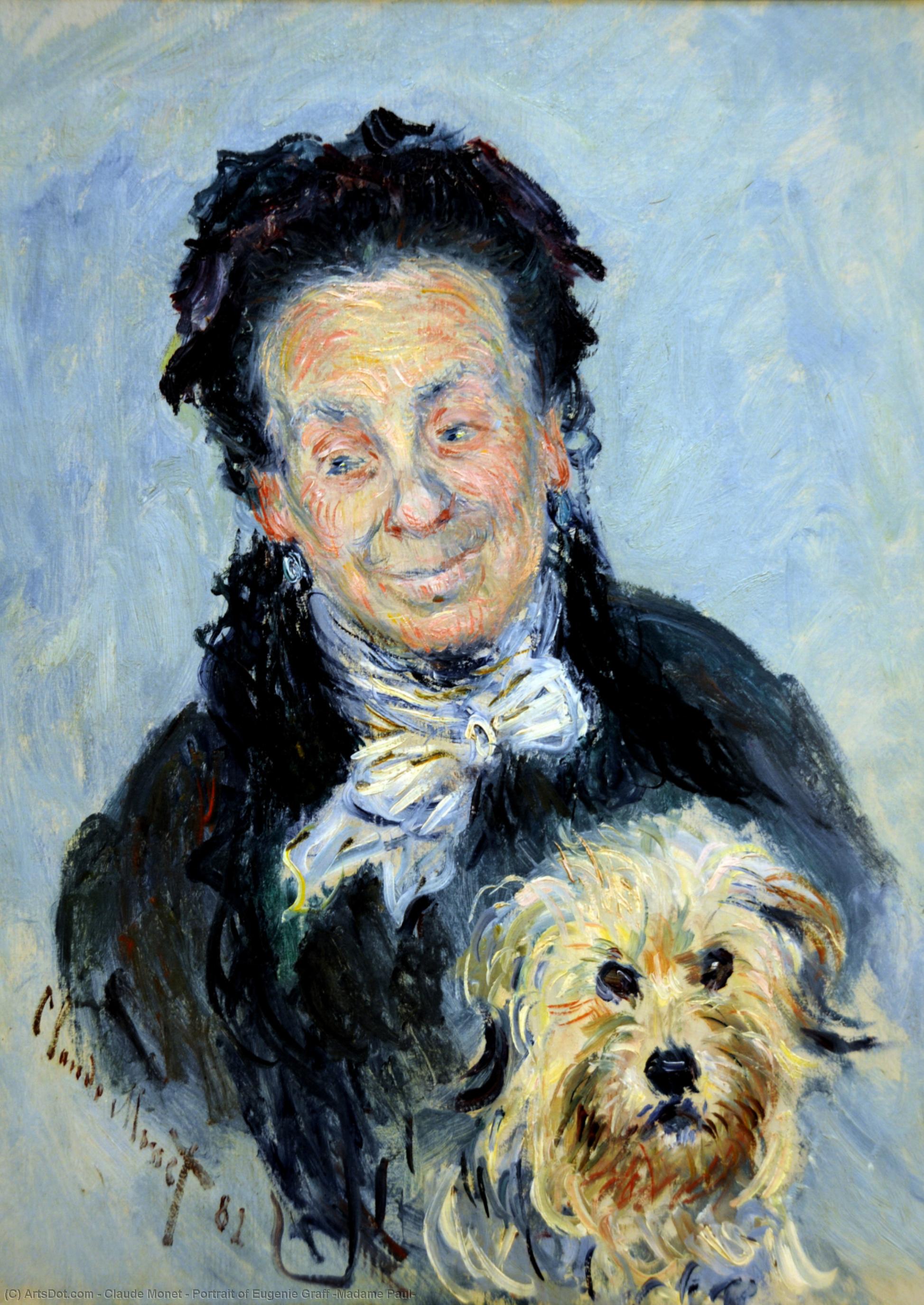 एugenie Graff (madame Paul) की तस्वीर — क्लाउड मोनेट