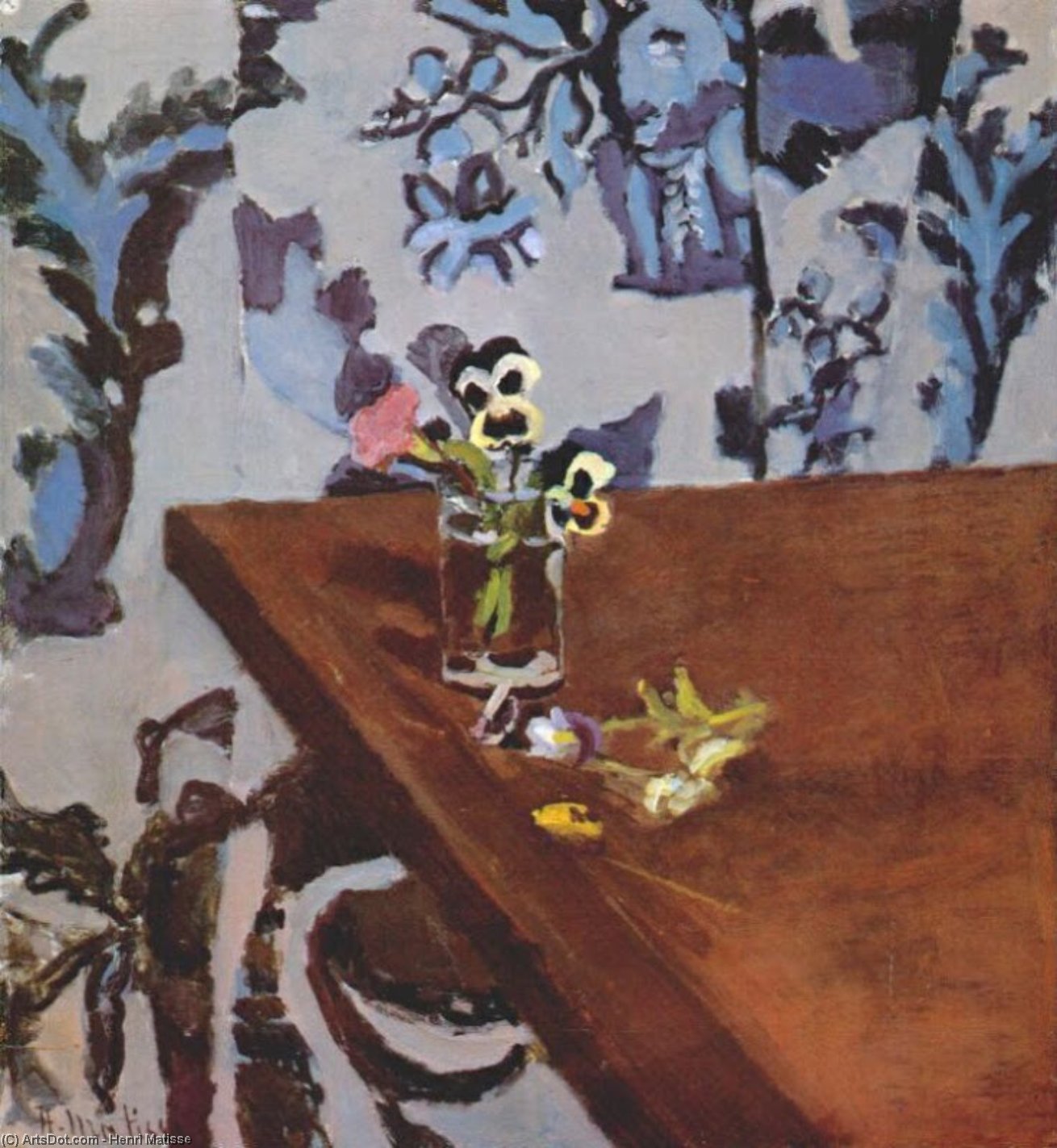 Henri Matisse - Pansies on a Table
