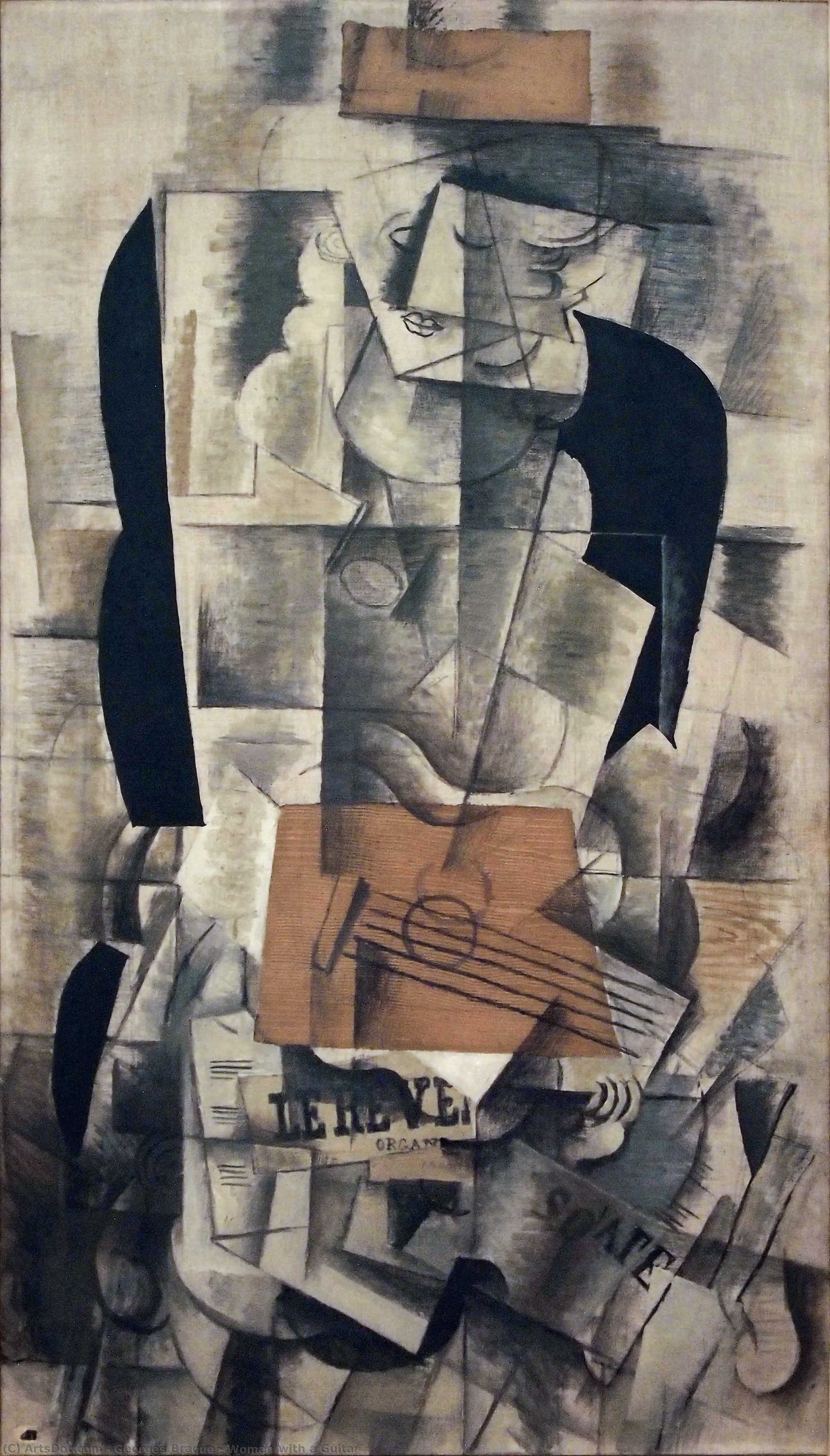 Donna Con La Chitarra — Georges Braque