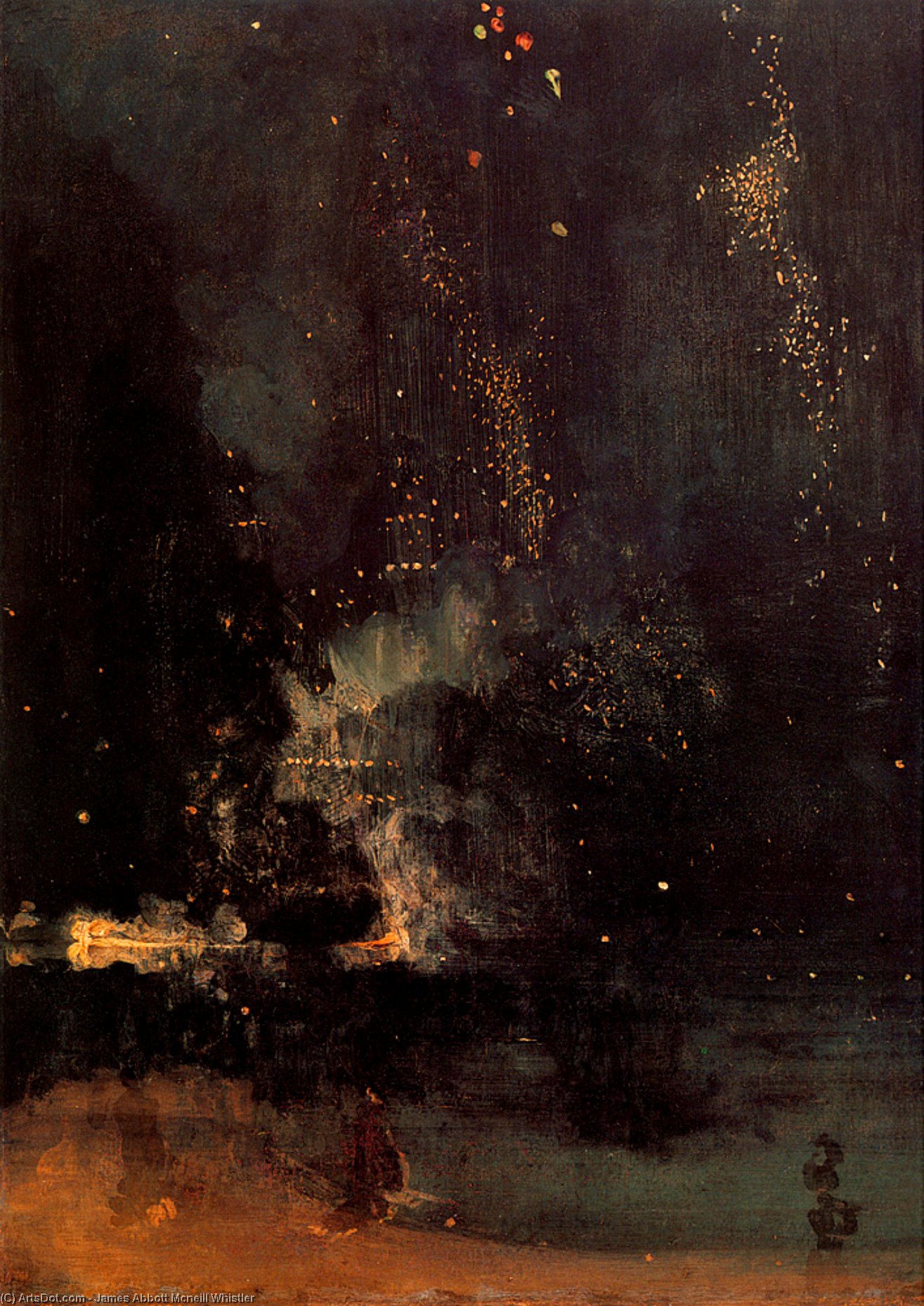 Nocturne In Black And Gold – De Vliegende Raket — James Abbott Mcneill Whistler (james Whistler)
