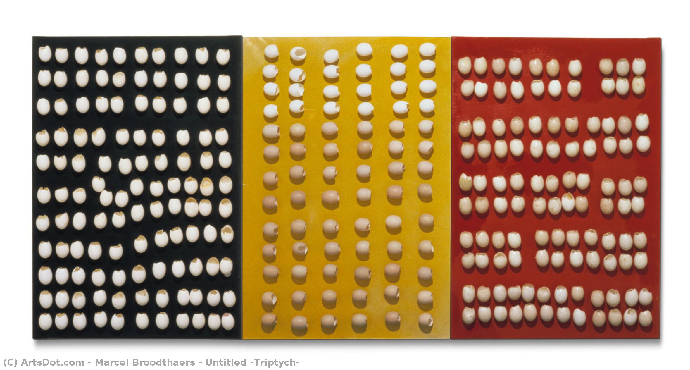 Sin Título (tríptico) — Marcel Broodthaers