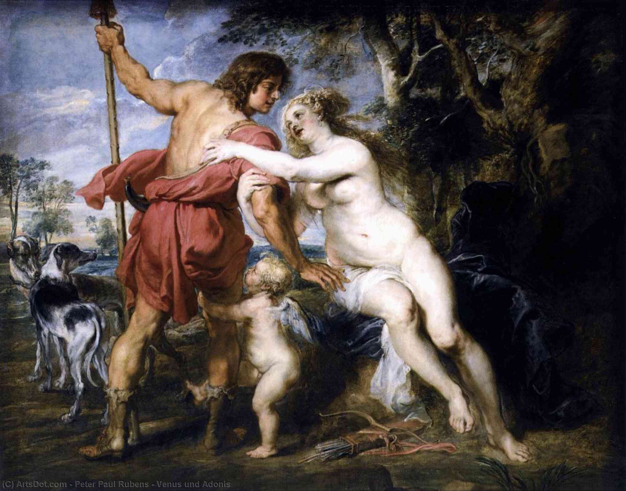 Venus E Adone — Peter Paul Rubens
