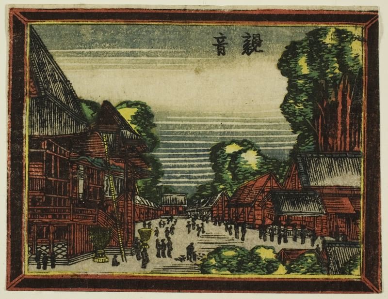 Hokusai - Kannon Tempel