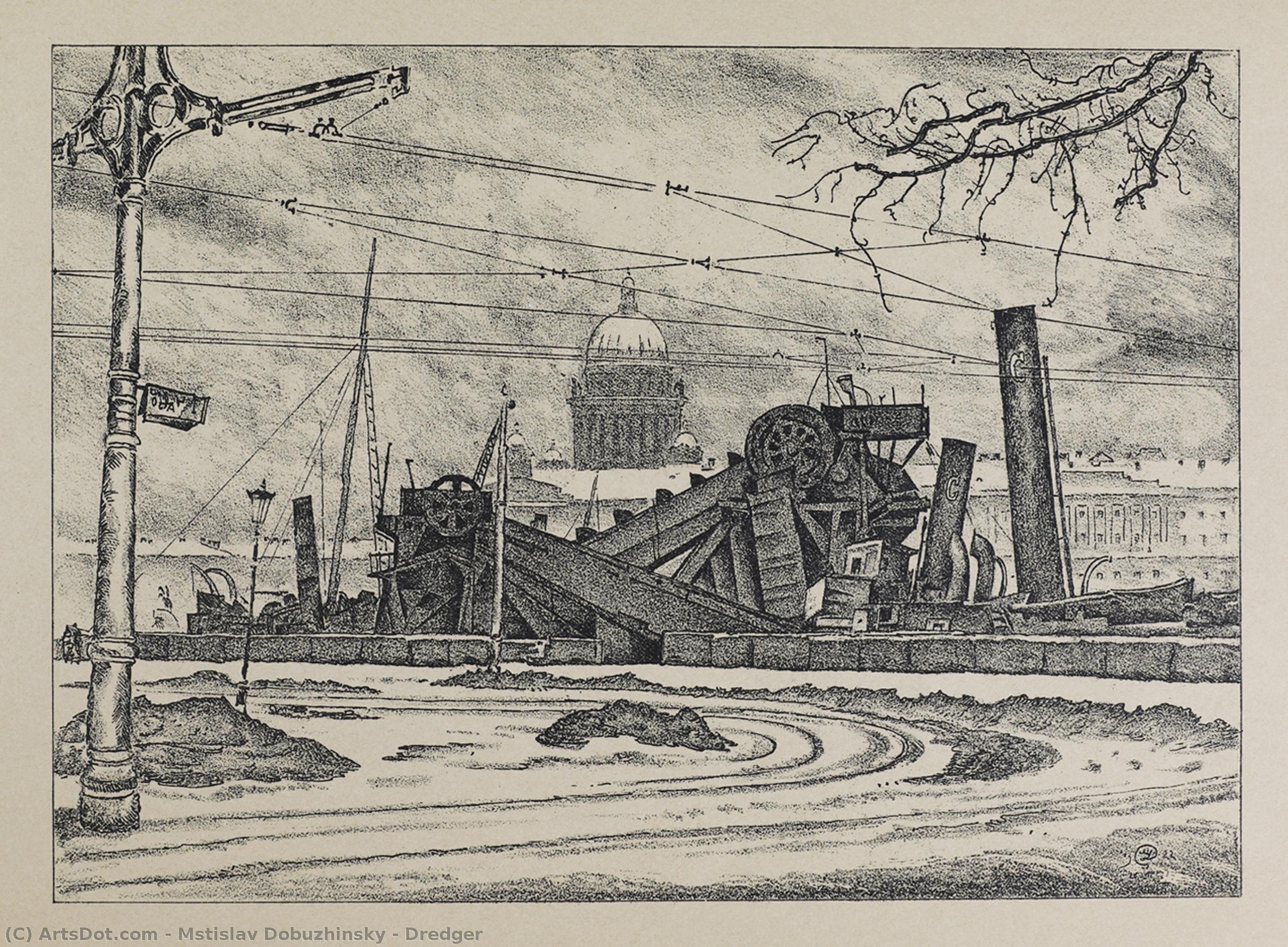 mstislav dobuzhinsky - Dredger