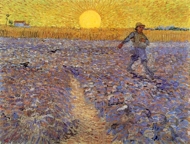 vincent willem van gogh - Sower with Setting Sun