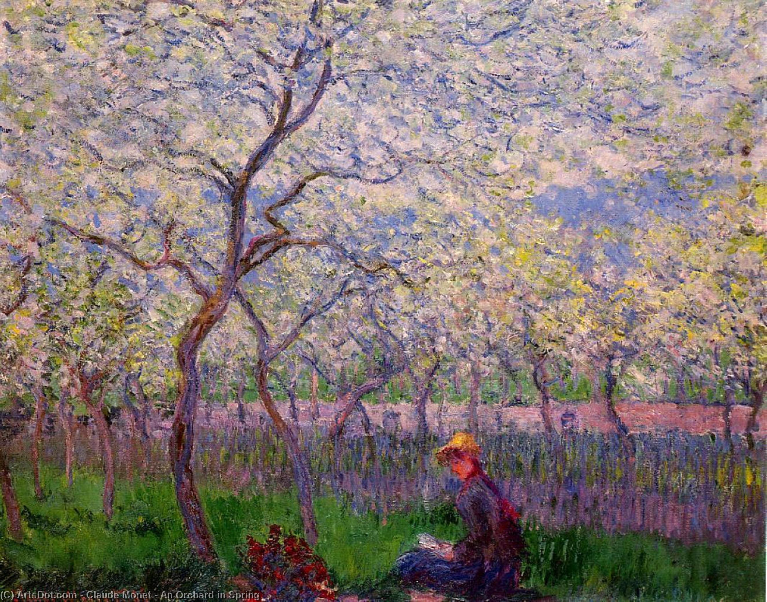 Claude Monet - An Orchard in Spring
