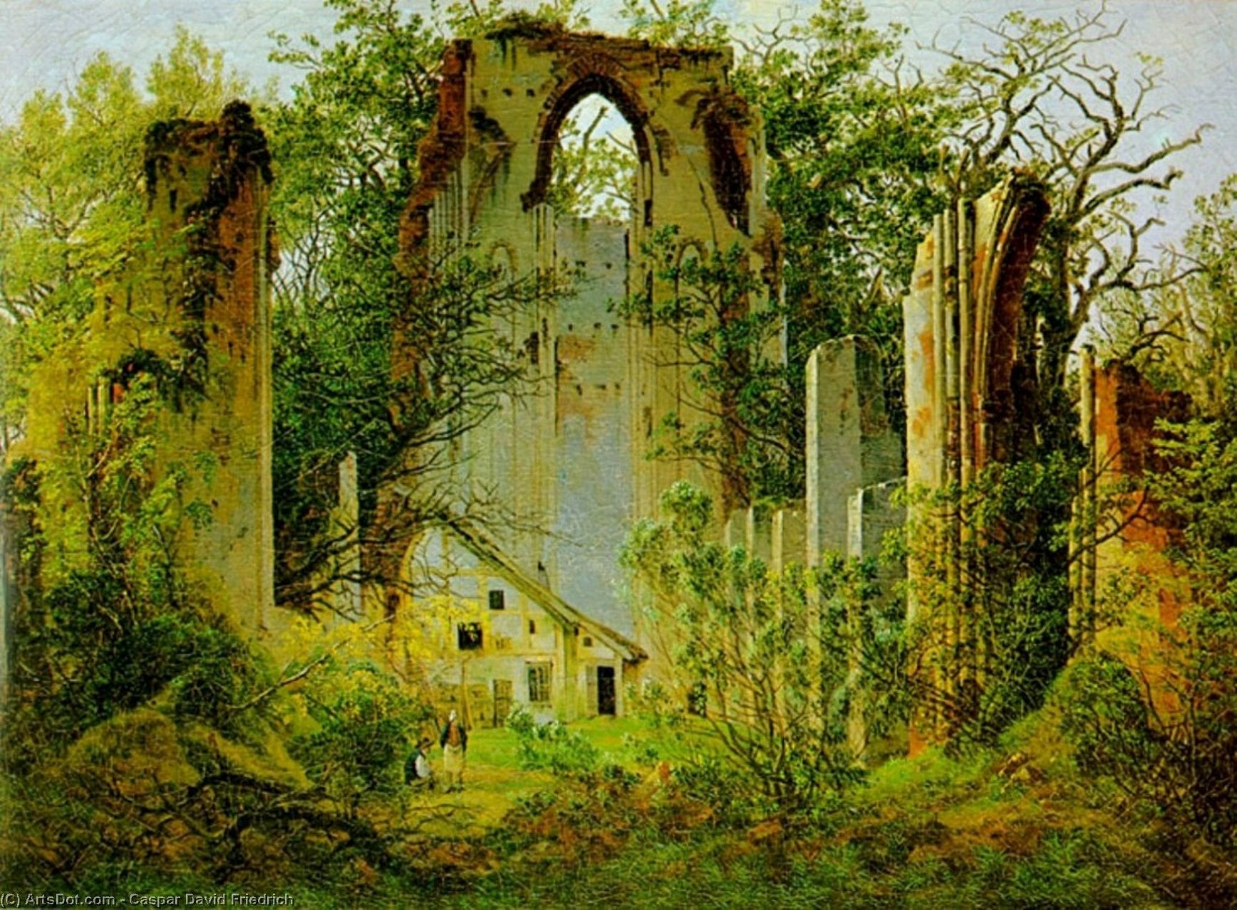 Les Ruines D'eldena Abbey — Caspar David Friedrich