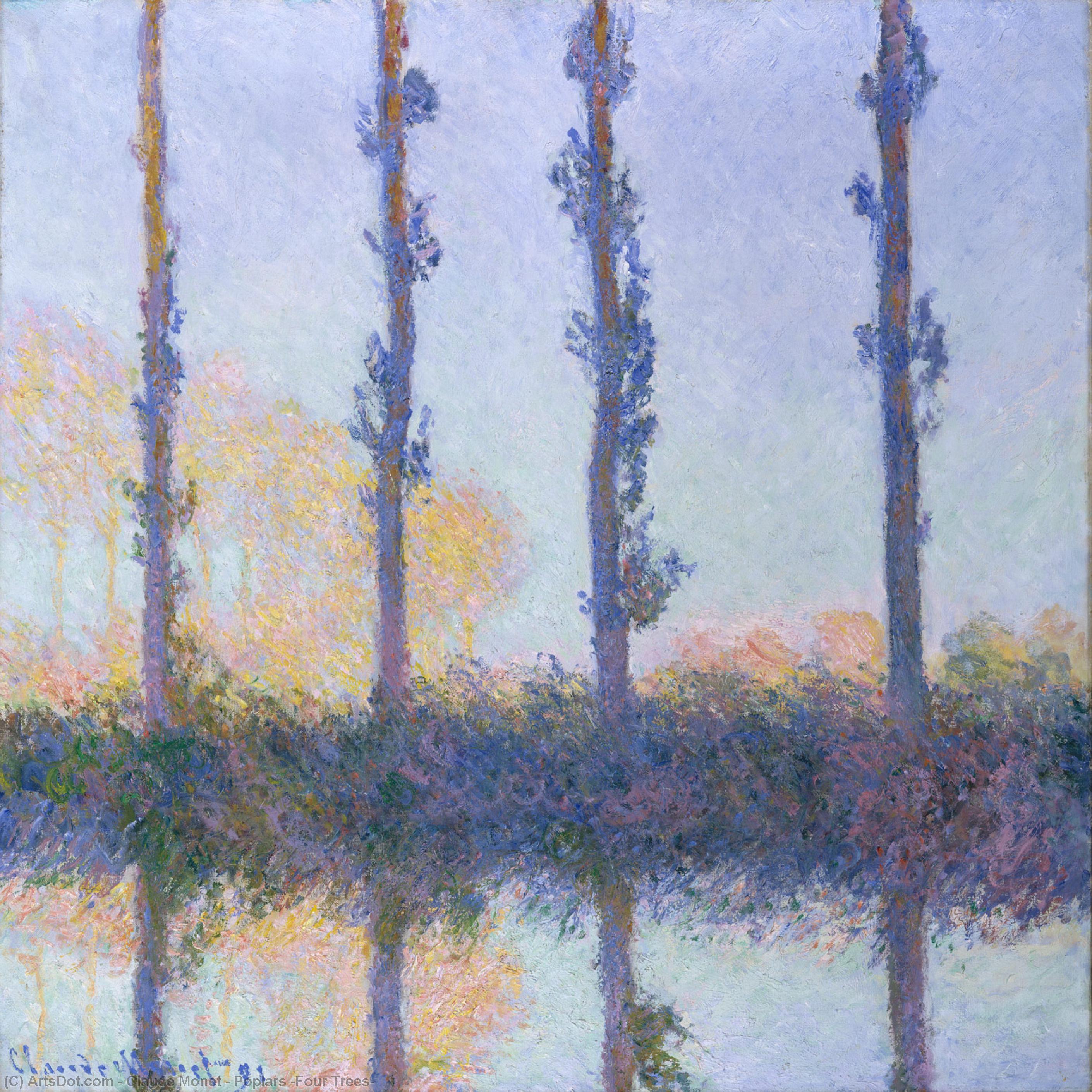 Claude Monet - Pappeln (Vier Bäume)