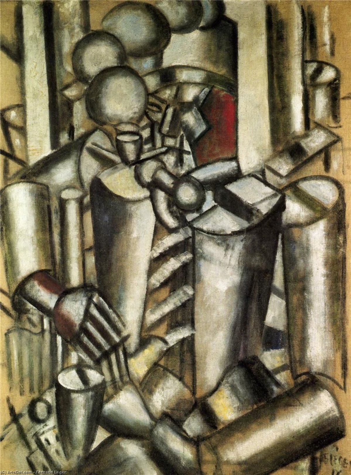Soldaten Med Pipa — Fernand Léger