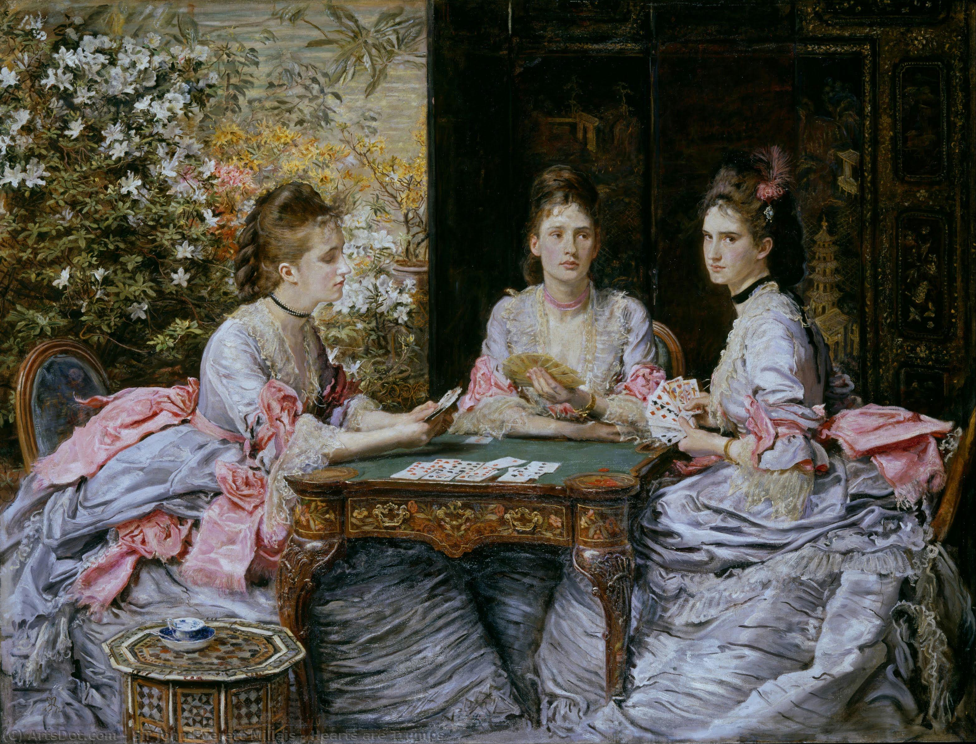Hearts Are Trumps — Sir John Everett Millais
