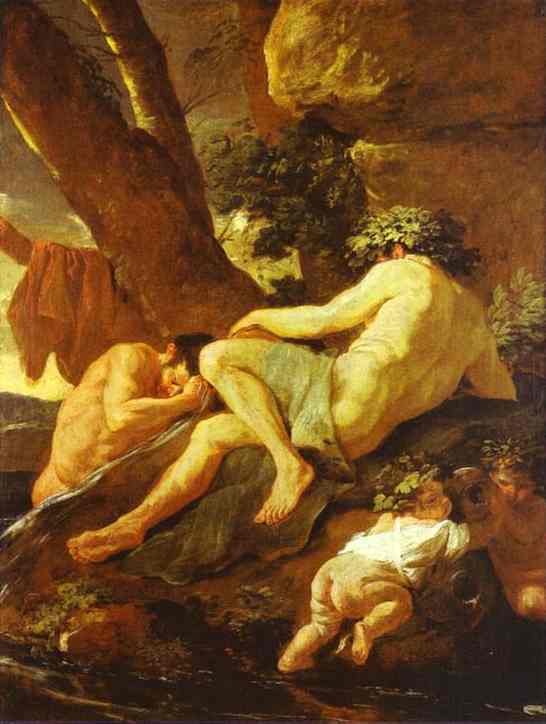 Midas Bathing In Pactolus — Nikolás Poussin