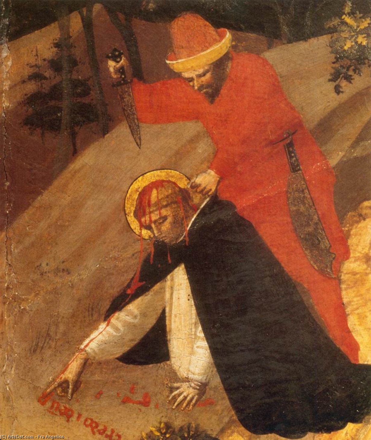 Fra Angelico - St Peter Martyr Altarpiece (detail)