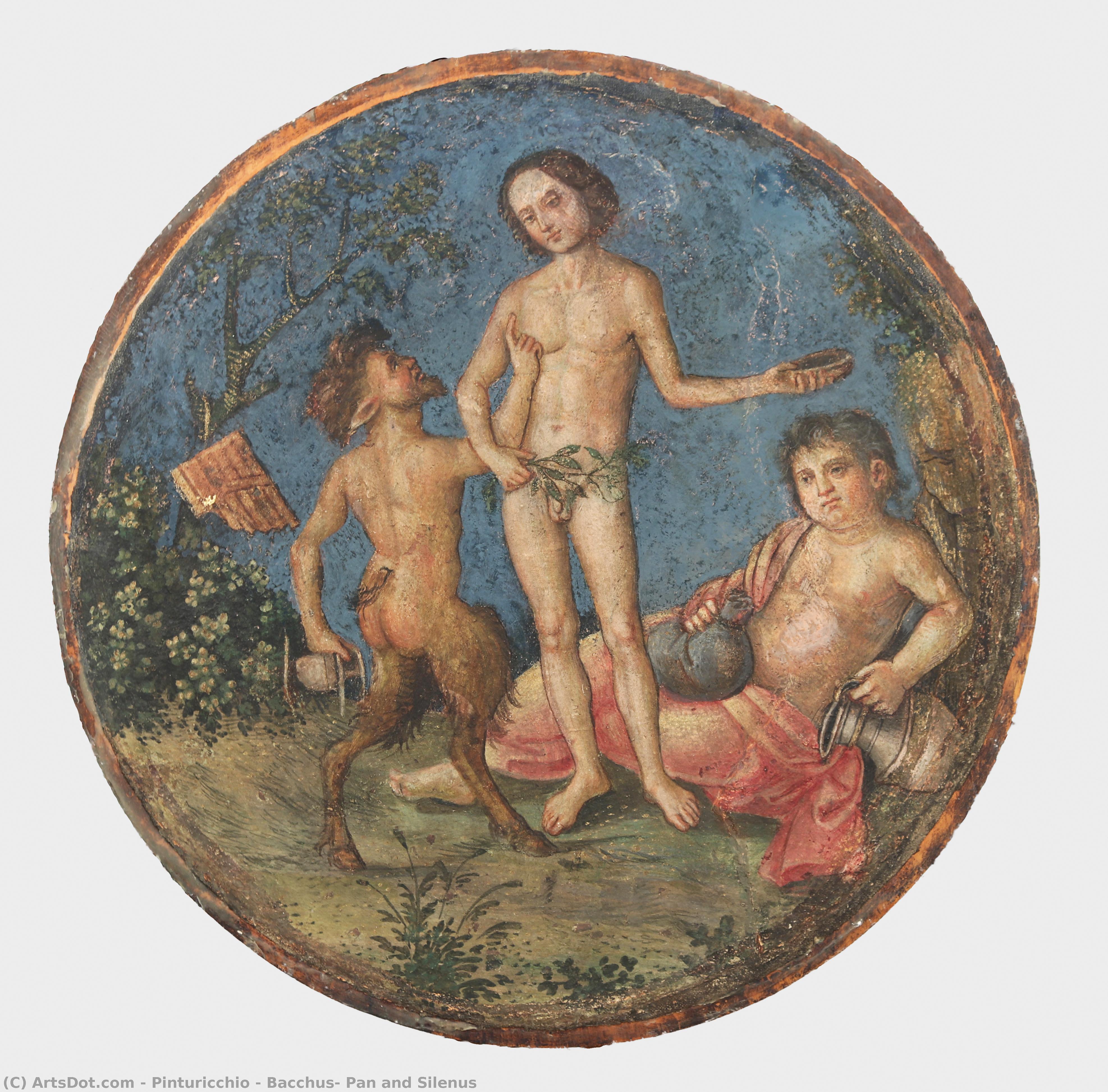 Bacchus, Pan And Silenus — Bernardino Di Betto