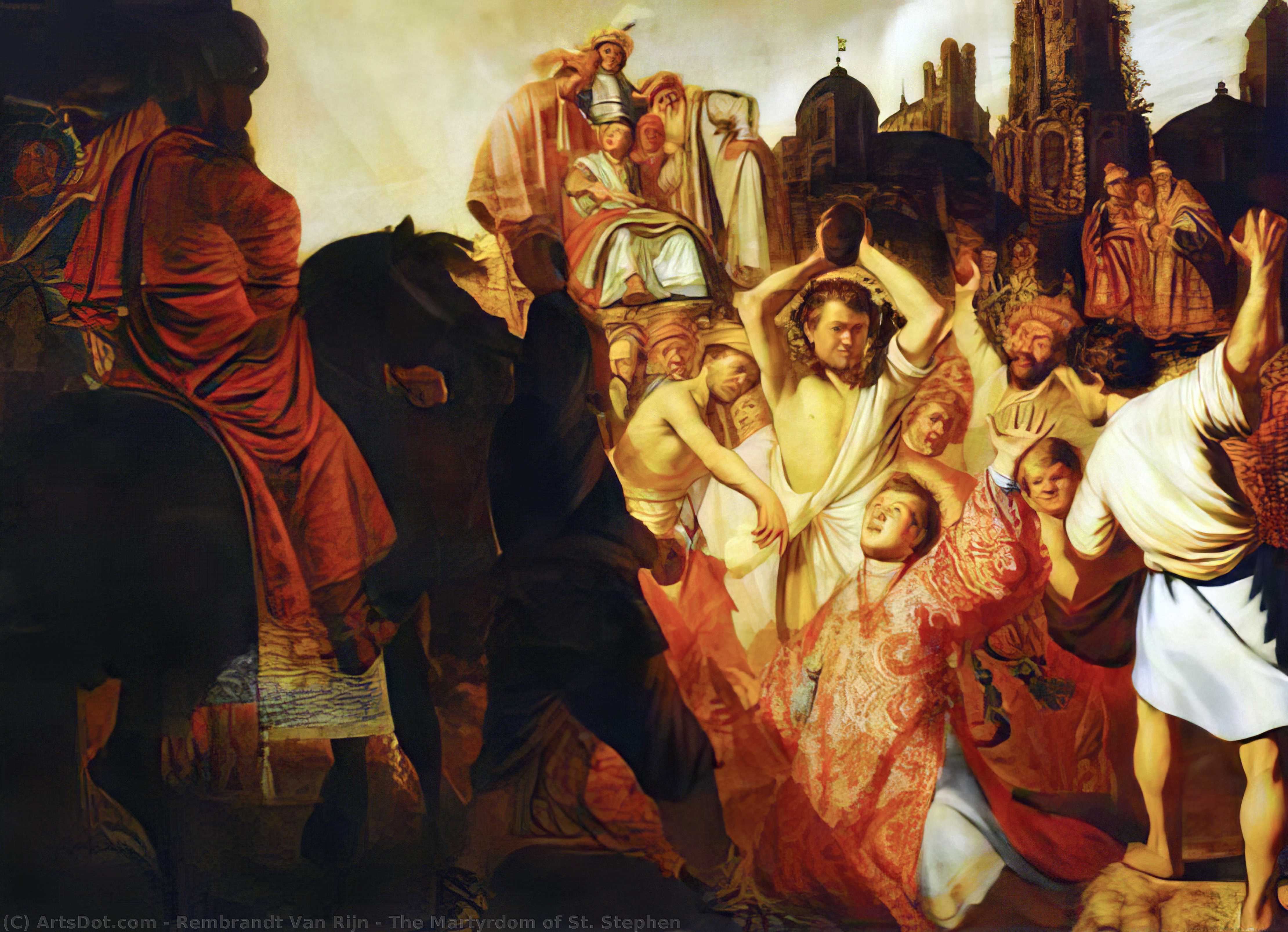 Die Märtyrdom Des Heiligen Stephan — Rembrandt Van Rijn