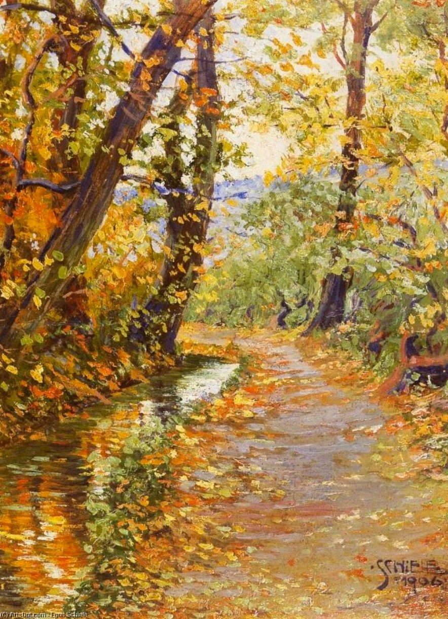 Winding Brook — Egon Schiele