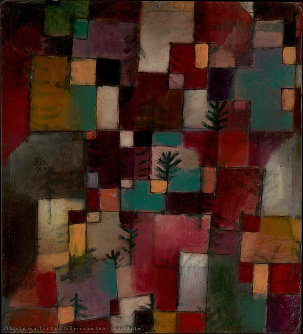 Ritmi Rossoverde E Violaviallo — Paul Klee