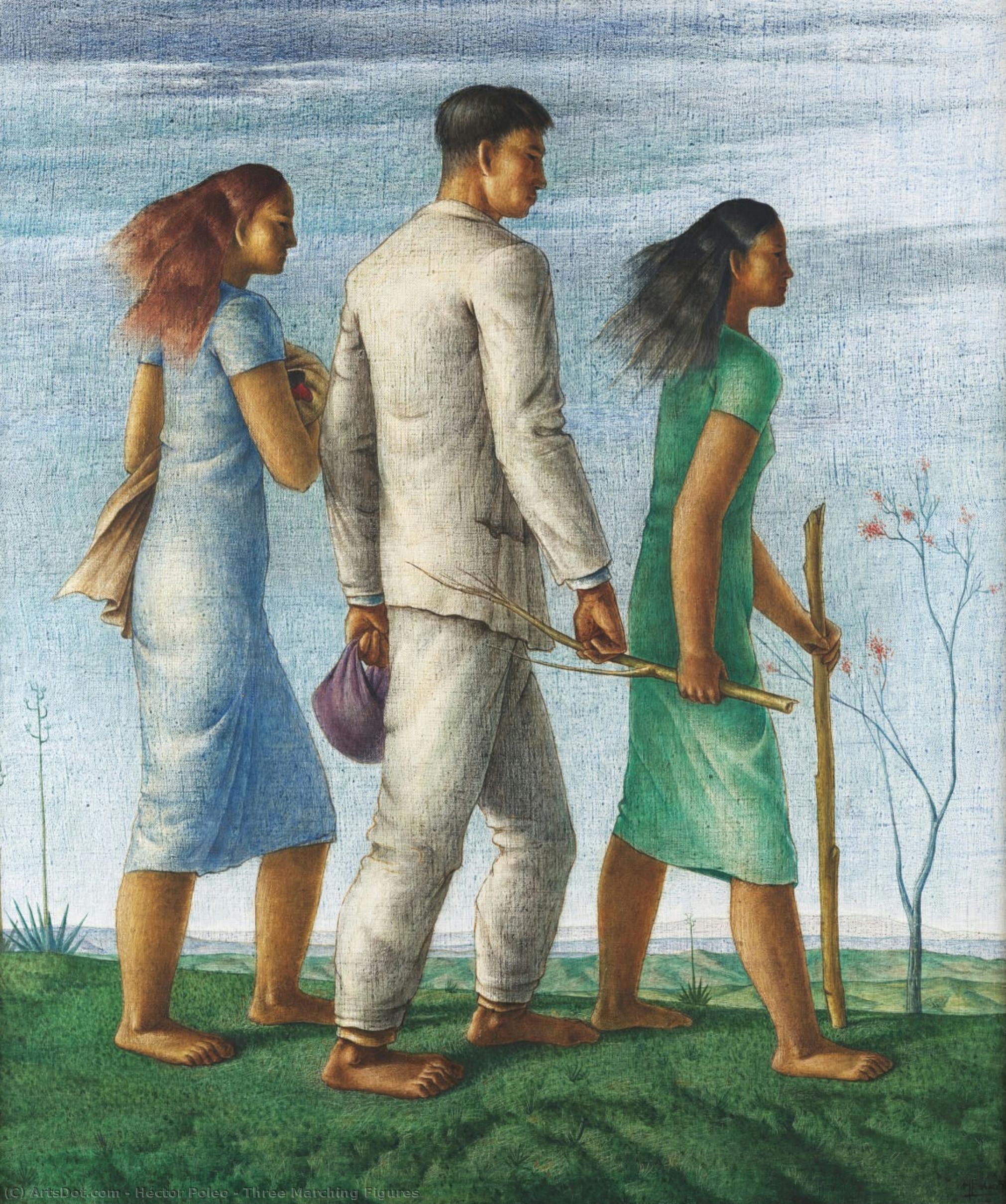 Three Marching Figures — Héctor Poleo