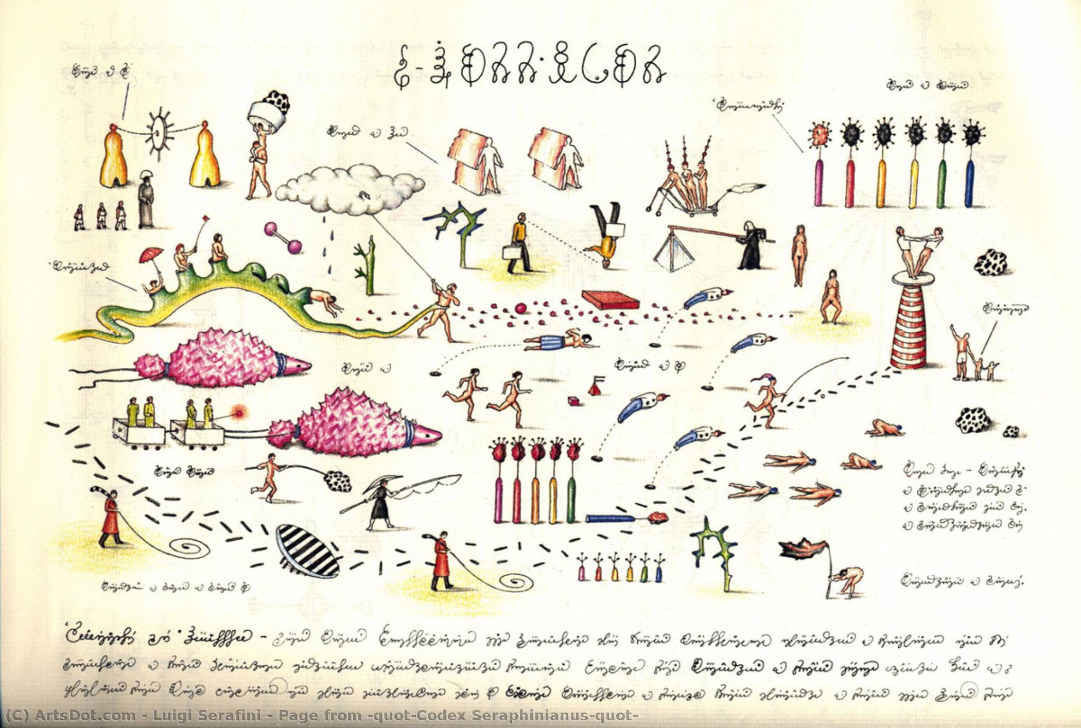 Page From "codex Seraphinianus" — Luigi Serafini
