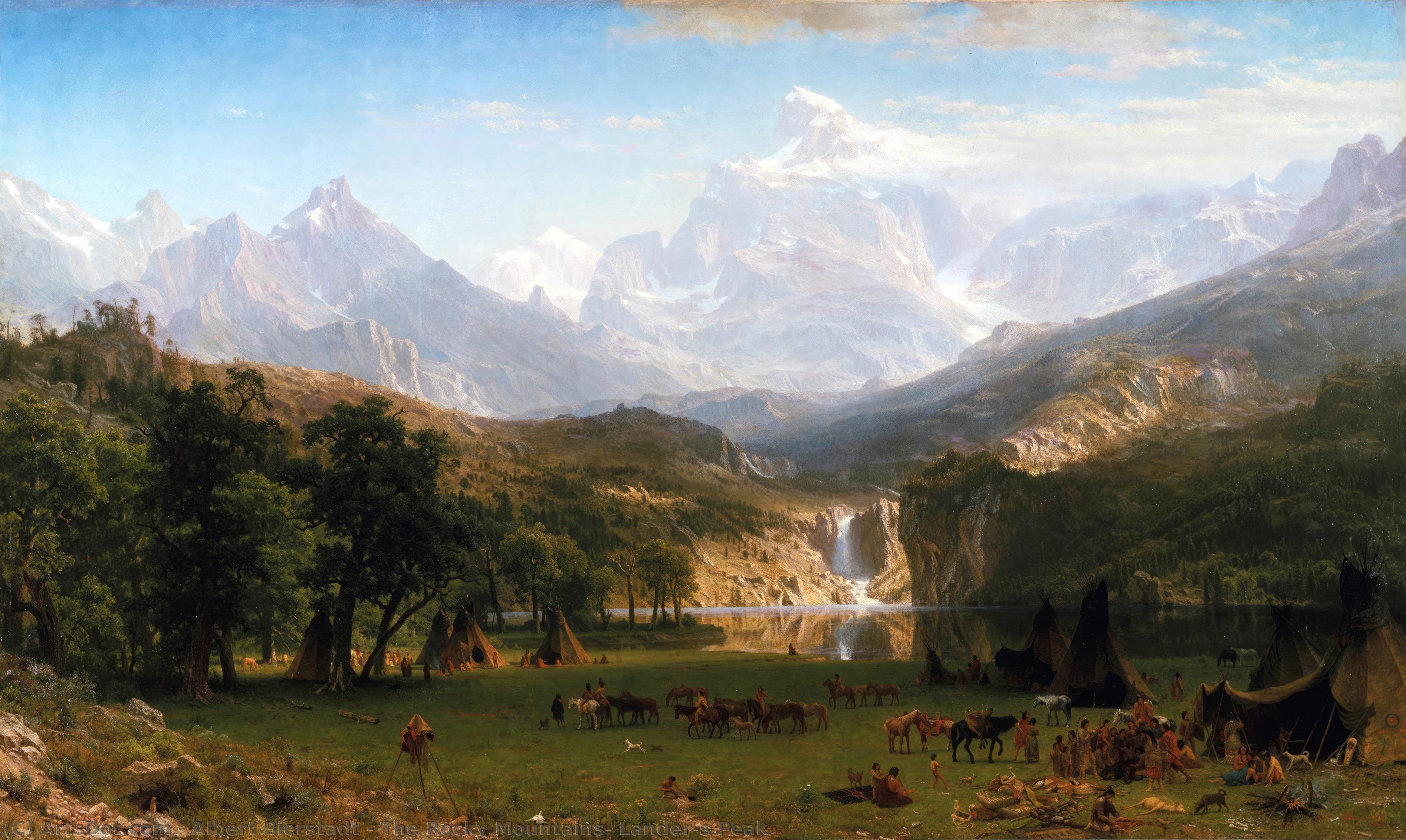 Die Rocky Mountains, Lander's Peak — Albert Bierstadt