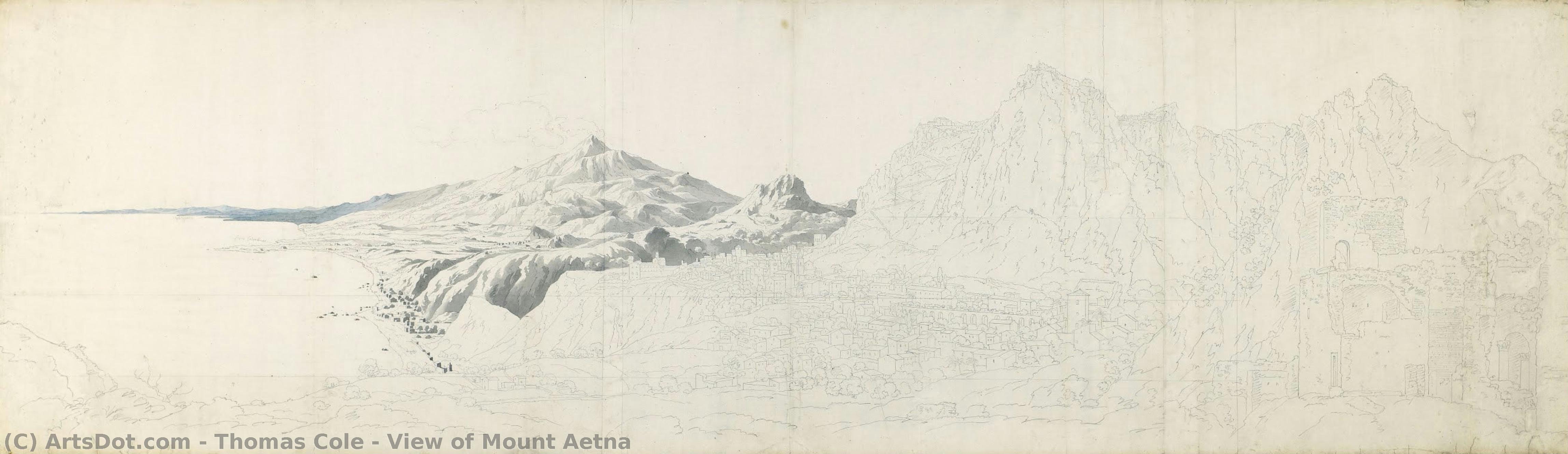 Thomas Cole - Výstup na Etnu