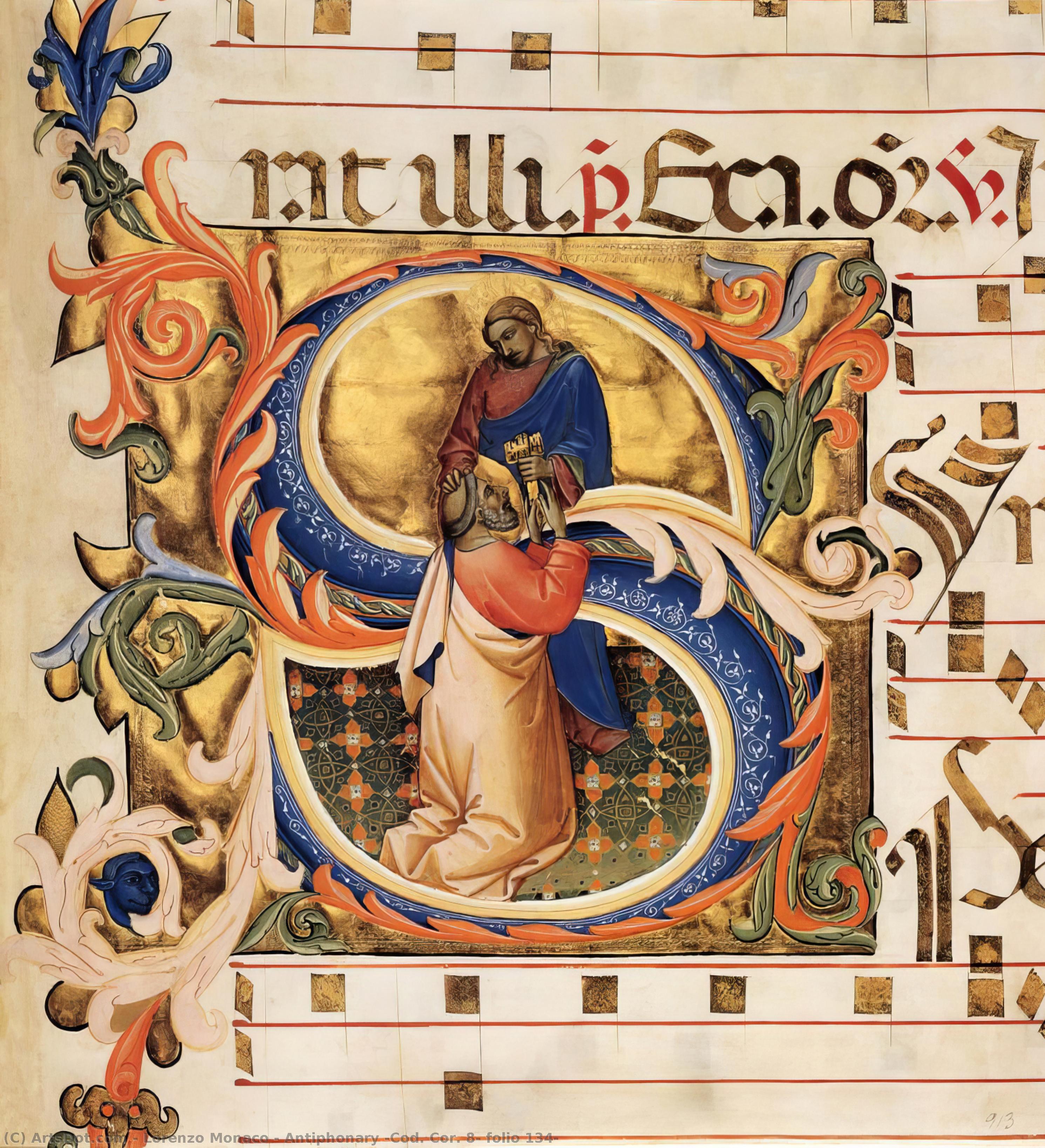 Lorenzo Monaco - Antiphonar (Cod. Cor. 8, Folio 134)