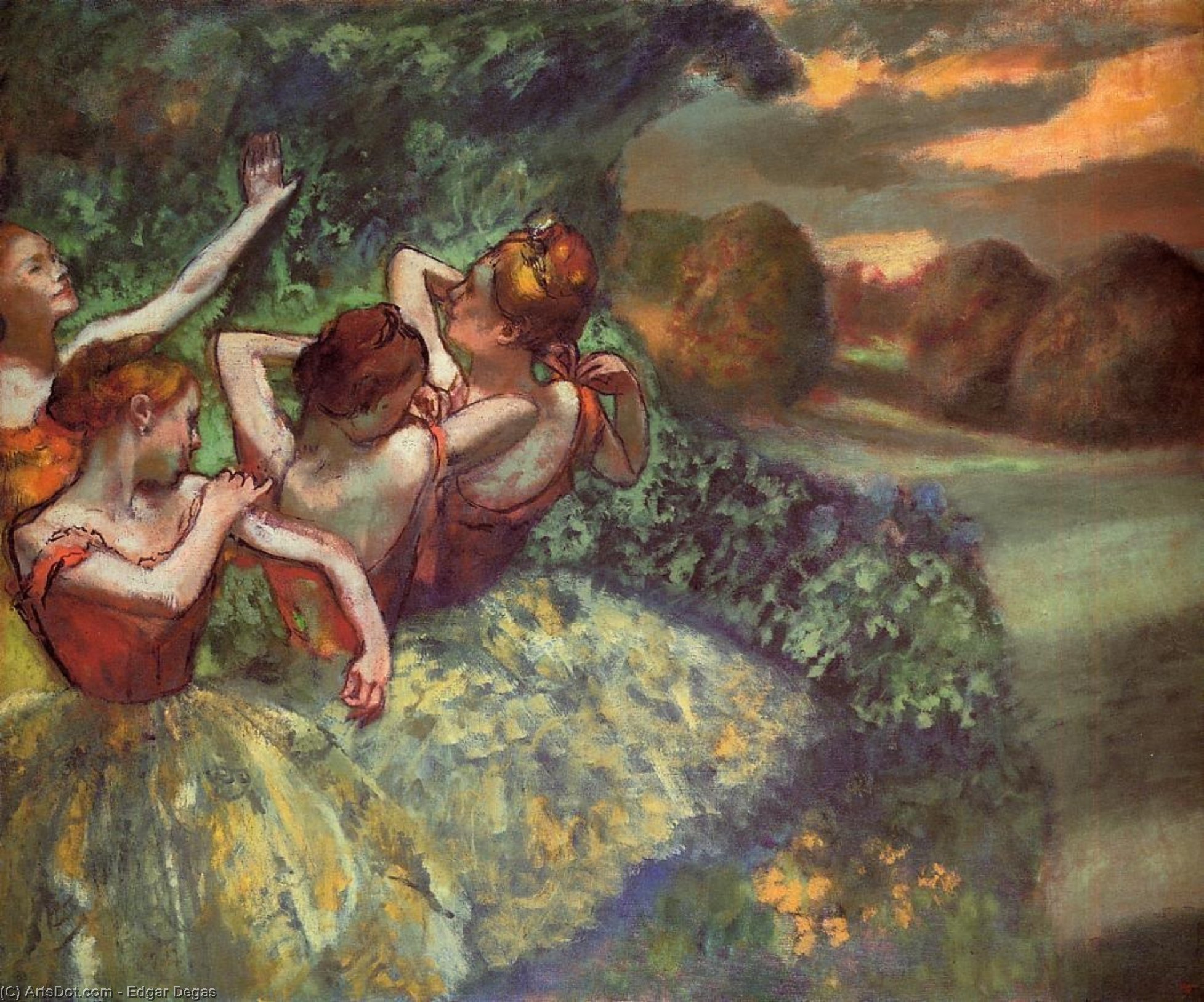 Vier Tänzerinnen — Hilaire-germain-edgar Degas