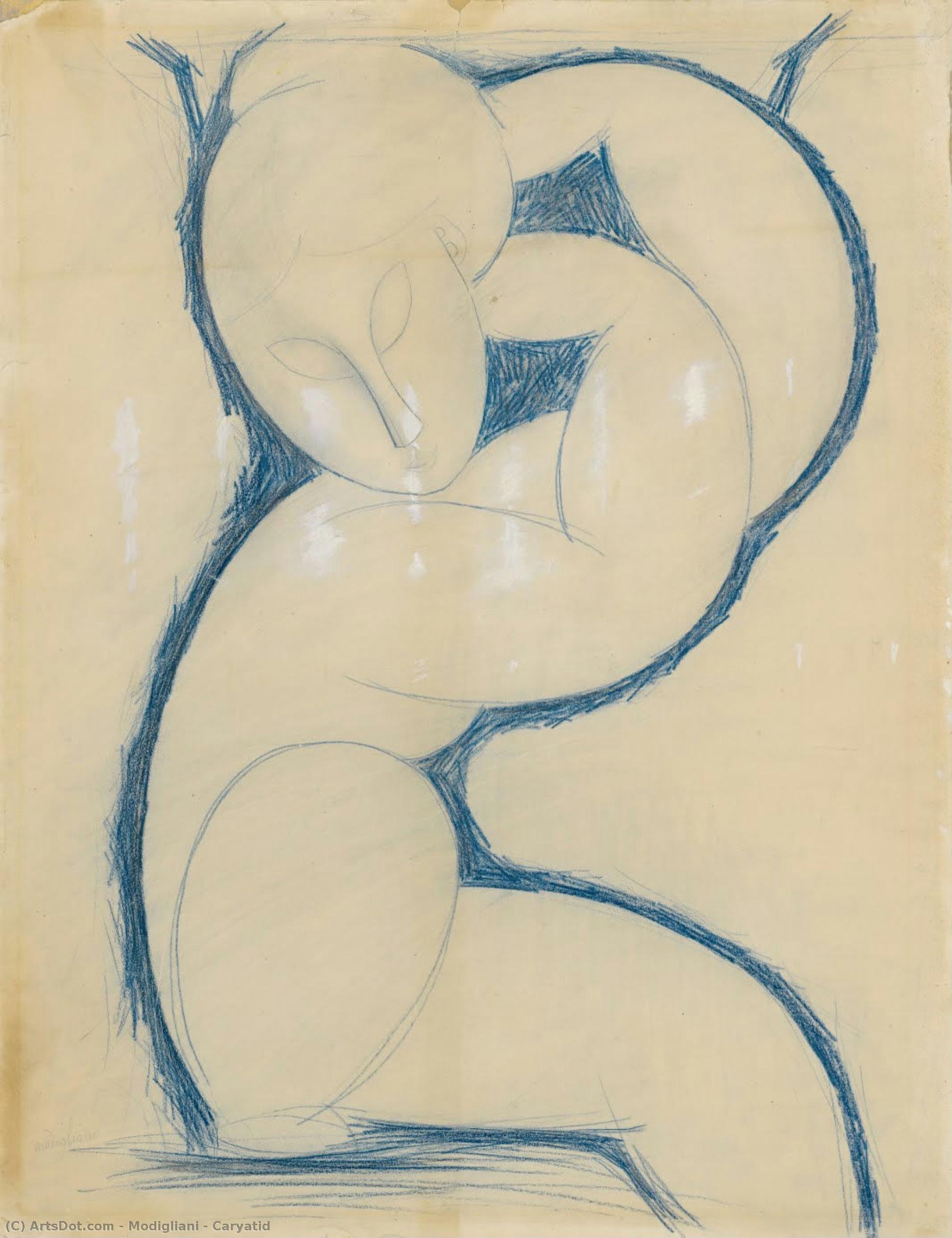 Кариатида — Amedeo Modigliani